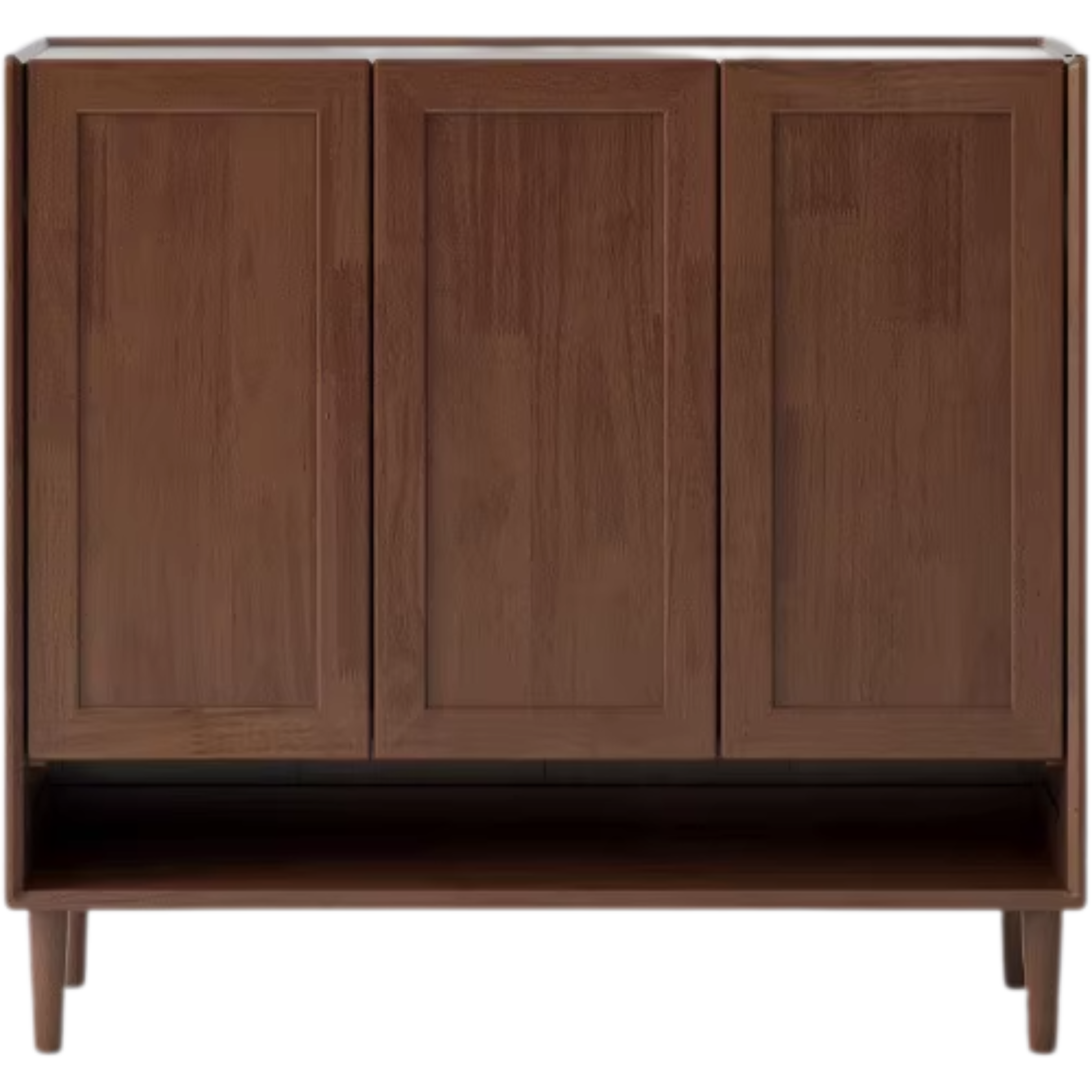 Oak Solid Wood, Solid Rubberwood Large Capacity Shoe Cabinet