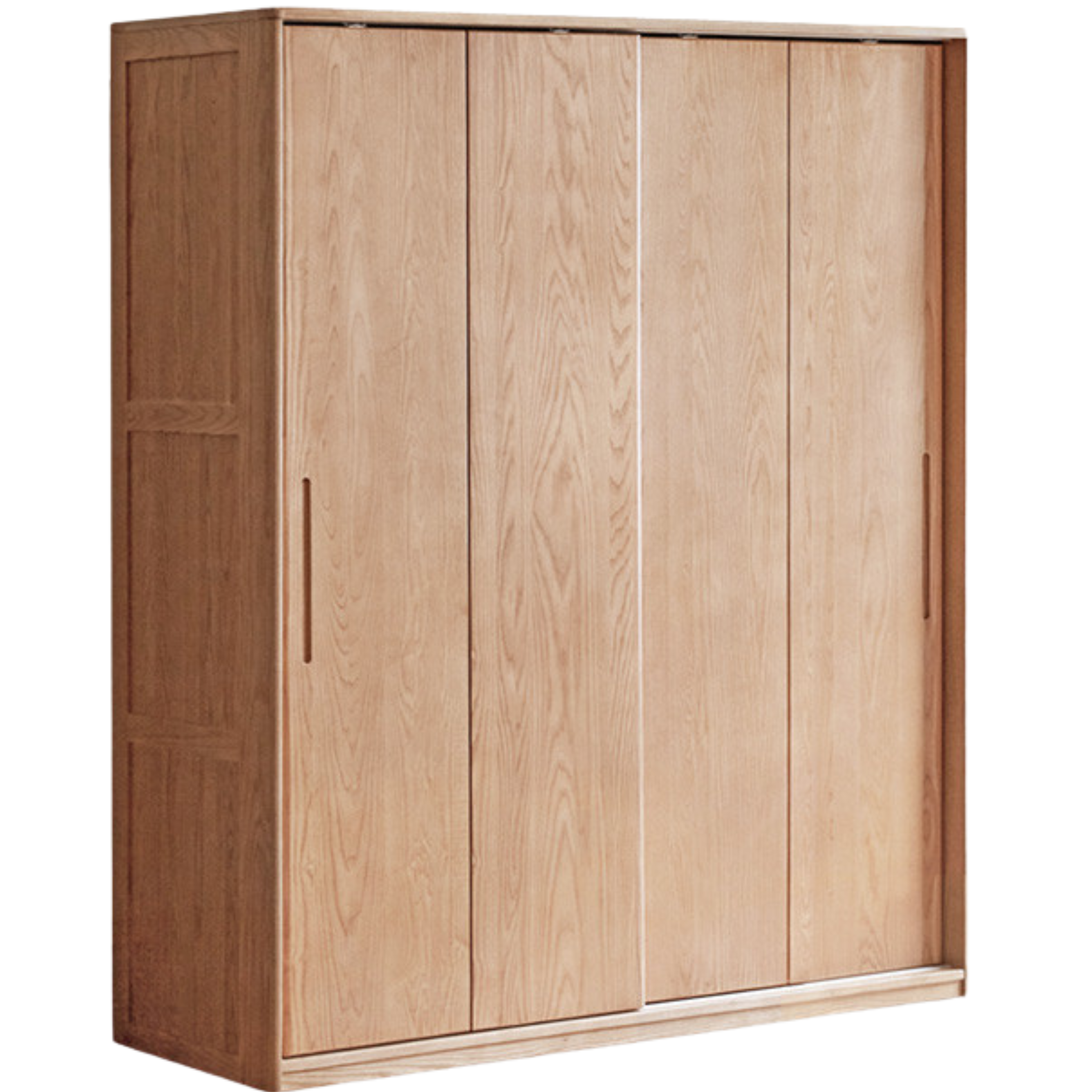 Oak, Ash Solid Wood Wardrobe Sliding Door