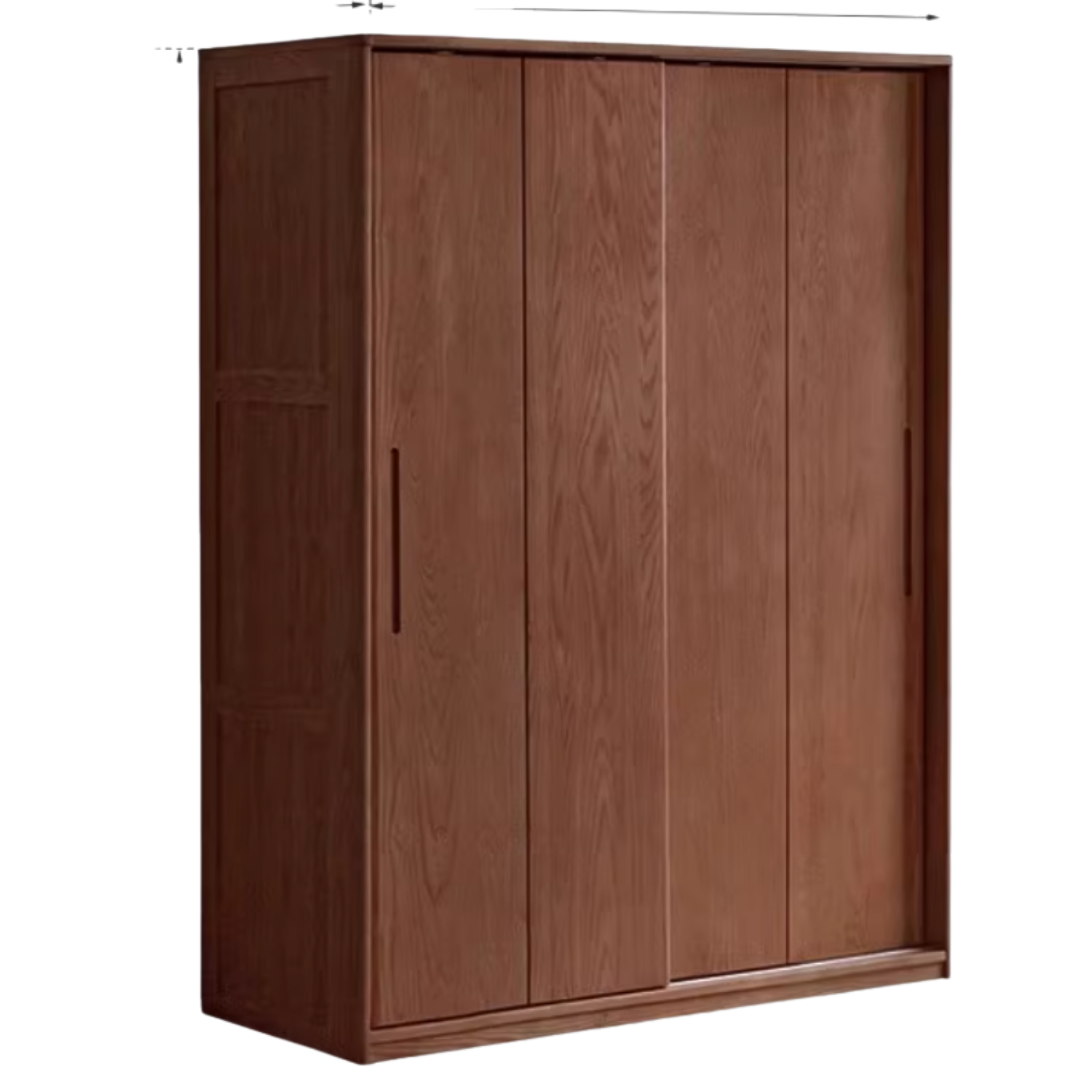 Oak, Ash Solid Wood Wardrobe With Sliding Doors