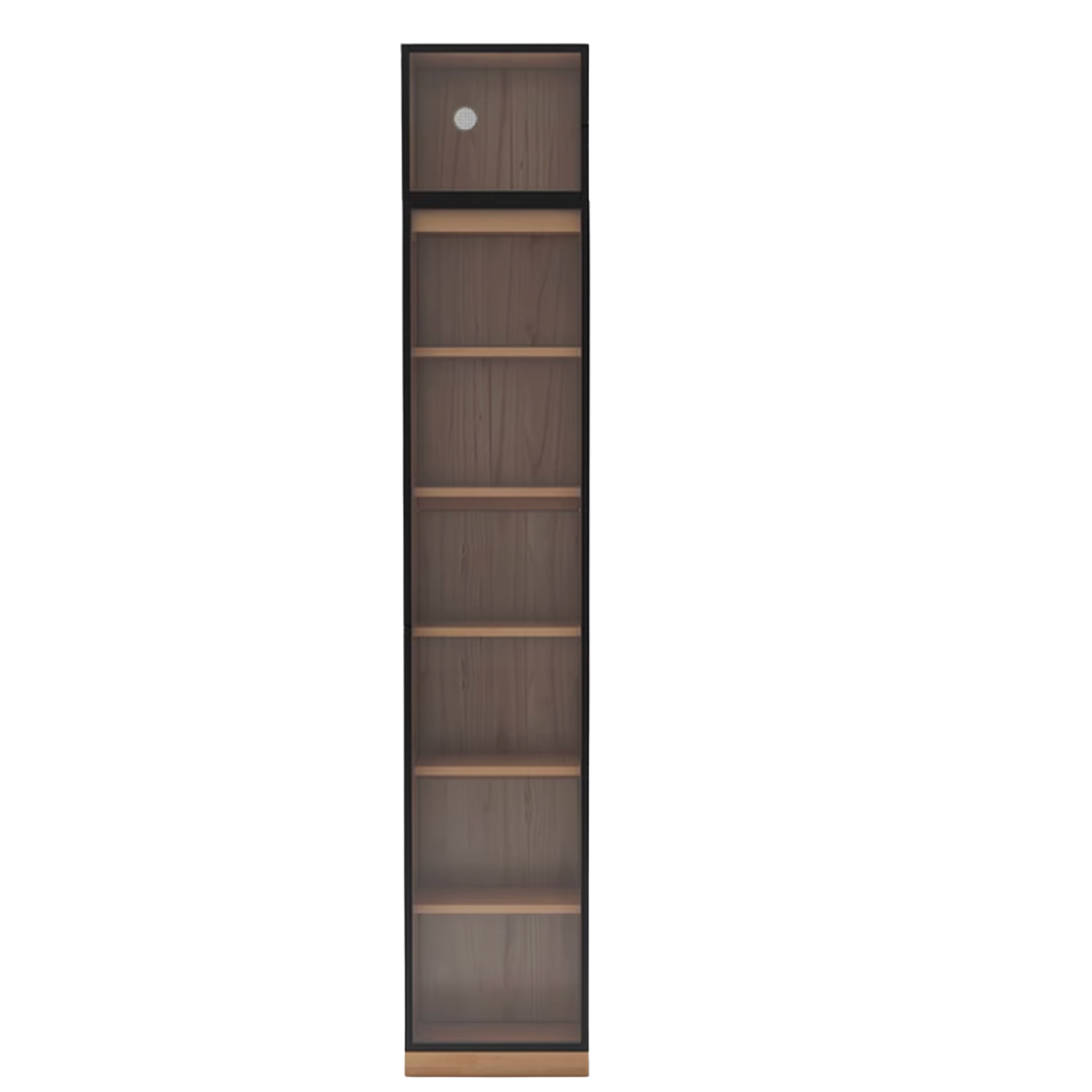 Oak, Solid Rubberwood Modern Bookcase Storage