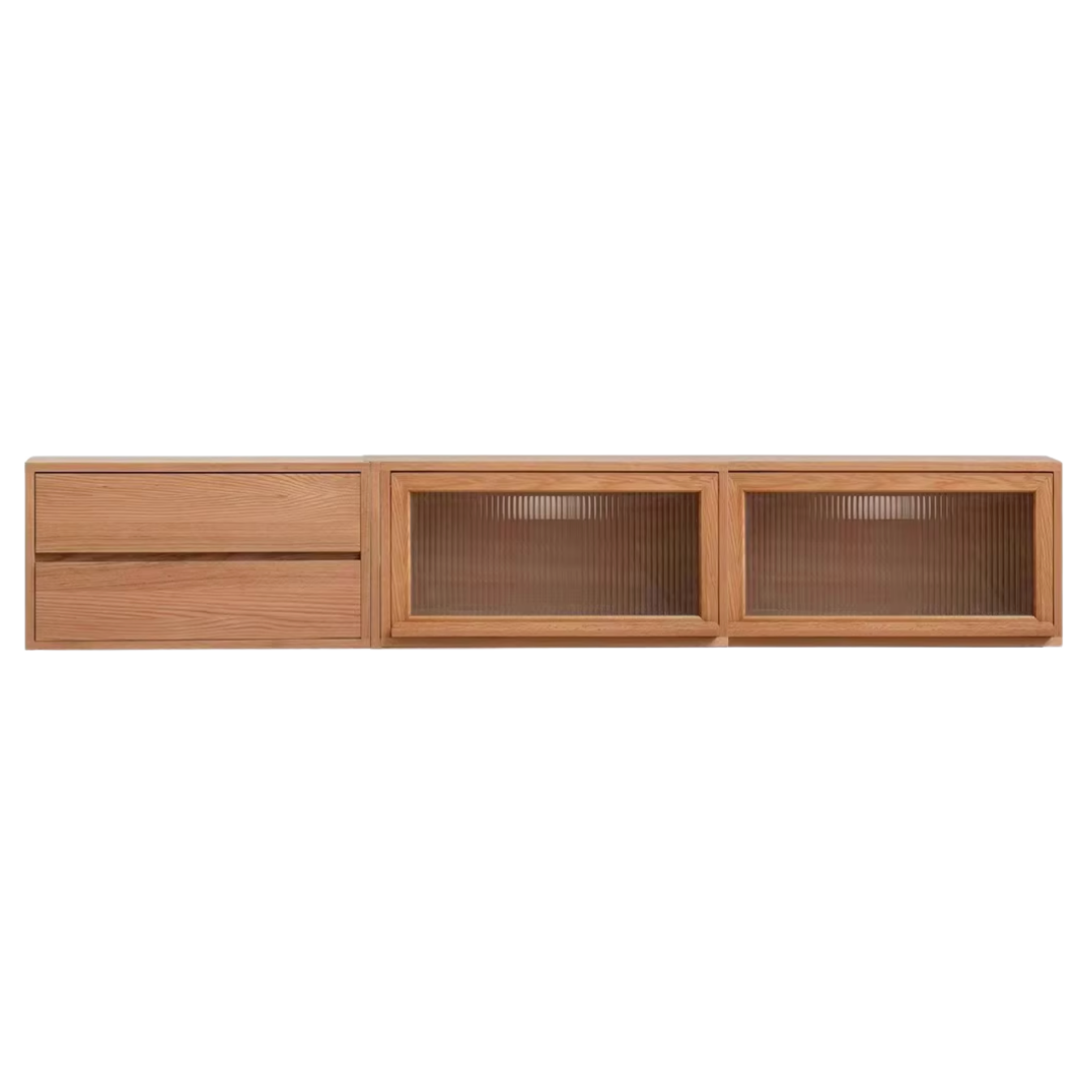 Oak, Ash Solid Wood TV Cabinet Modern Free Combination Storage Bookcases