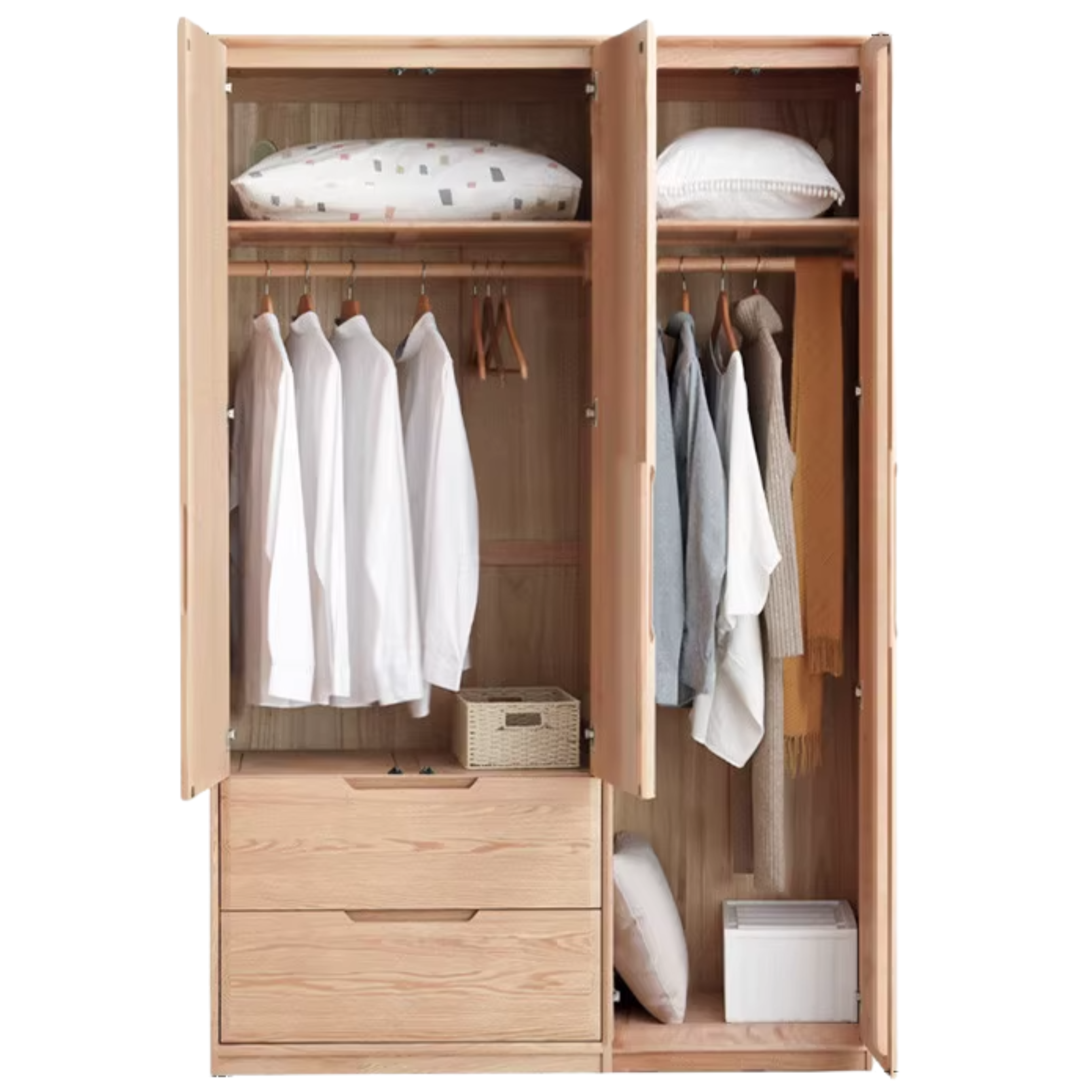 Oak solid wood Wardrobe