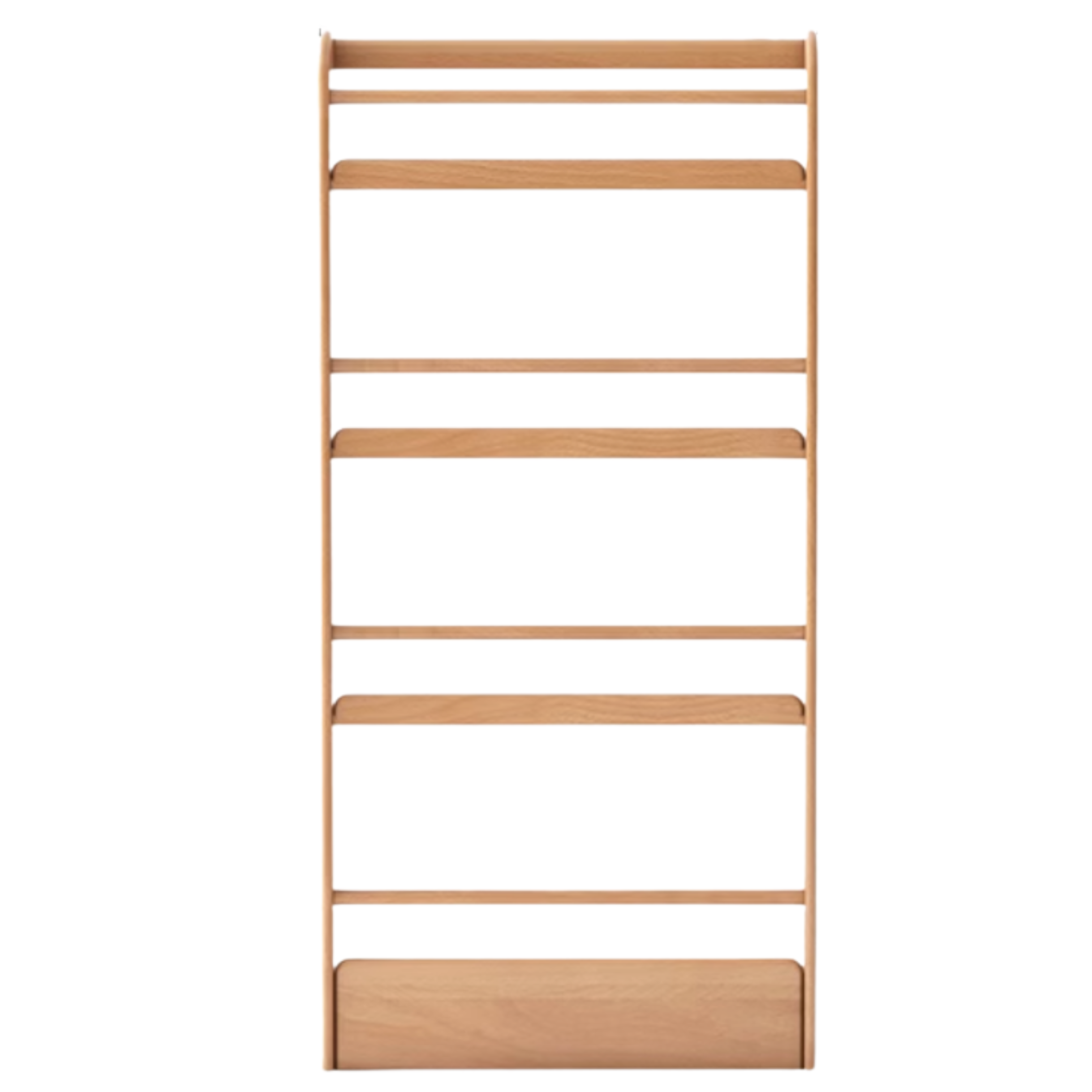 Oak, Beech Solid Wood Wall-mounted Ultra-thin Bookshelf