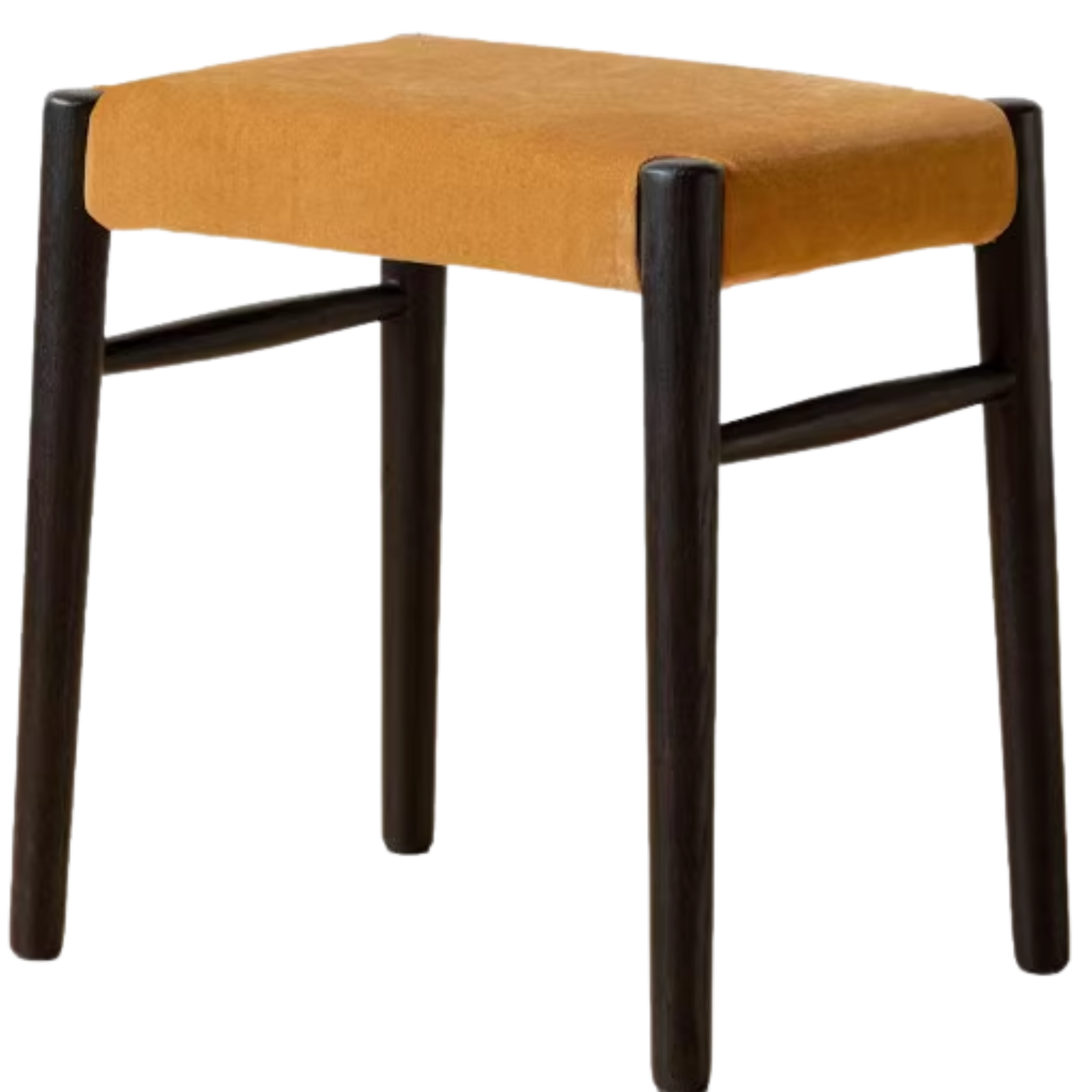 Oak Solid Wood Retro Makeup Stool