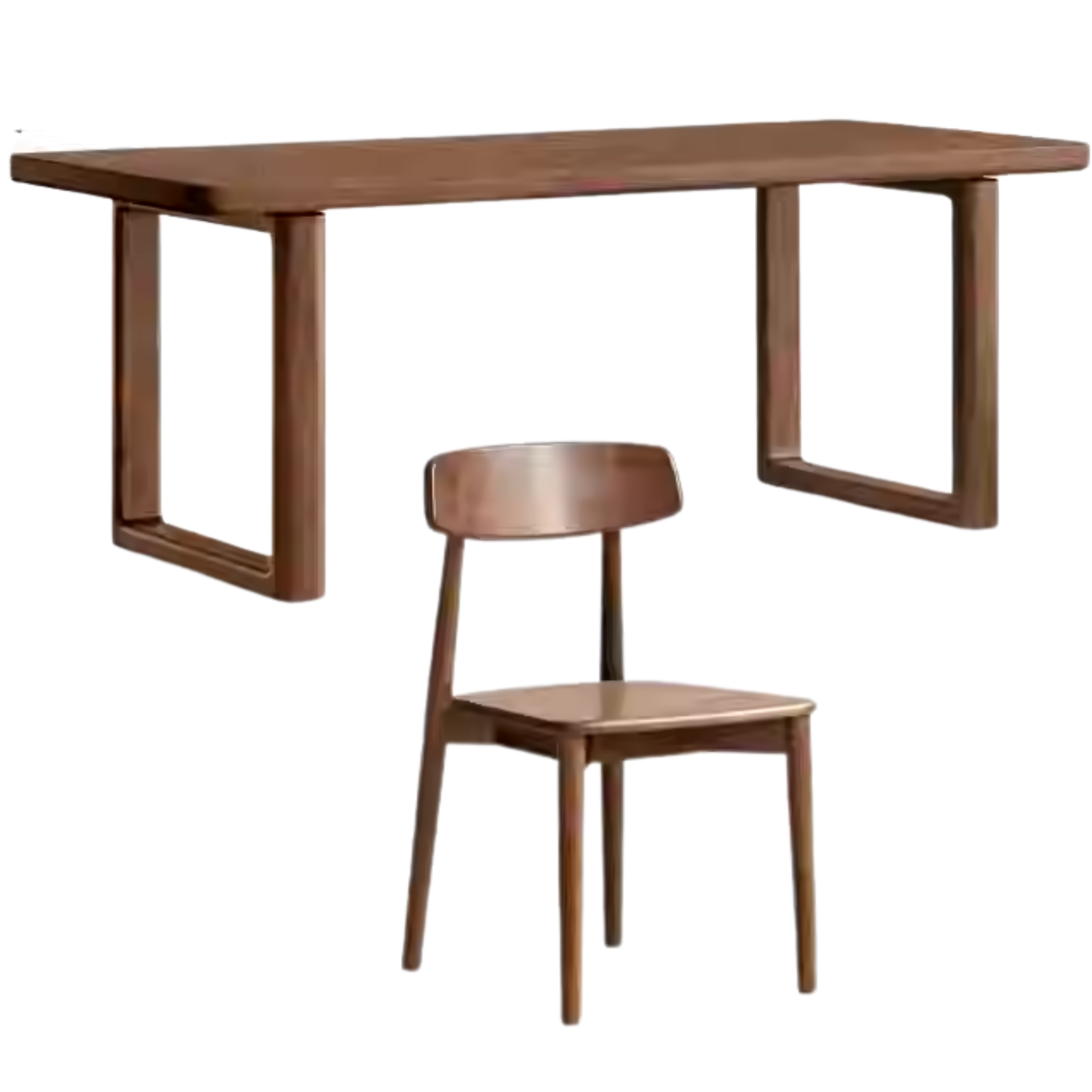 Black Walnut Solid Wood Large Board Dining Table