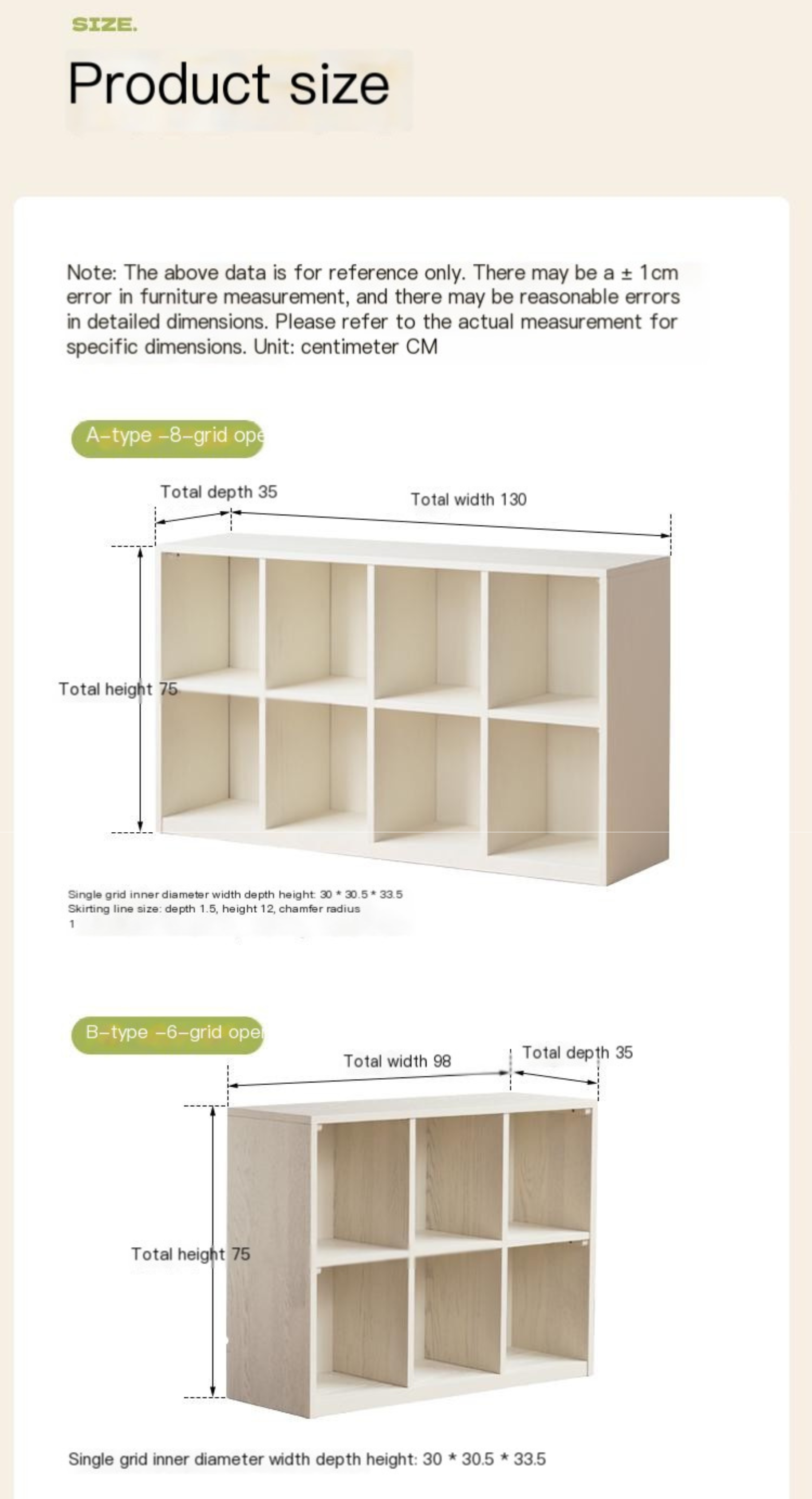 Oak Solid Wood Cream Style Modern Bookcase