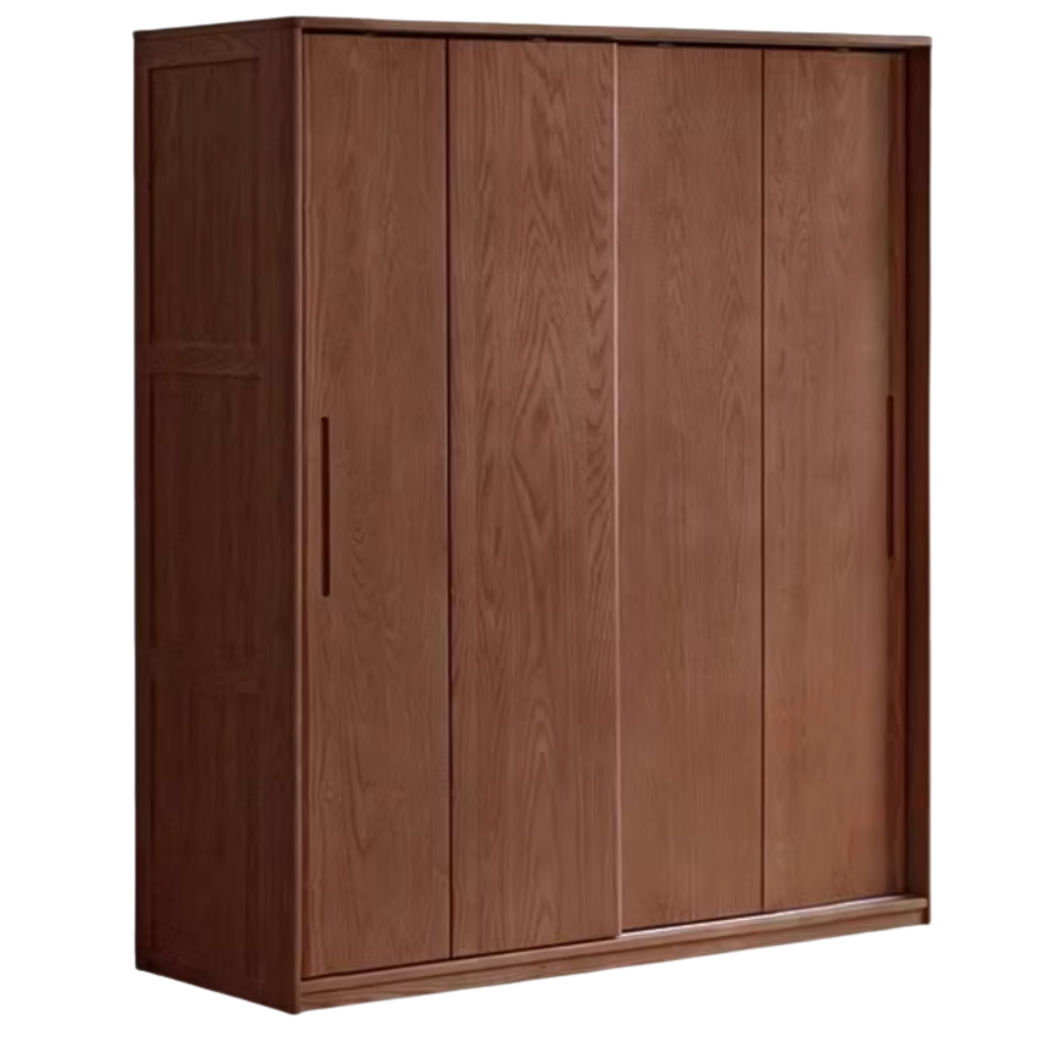 Oak, Ash Solid Wood Wardrobe With Sliding Doors