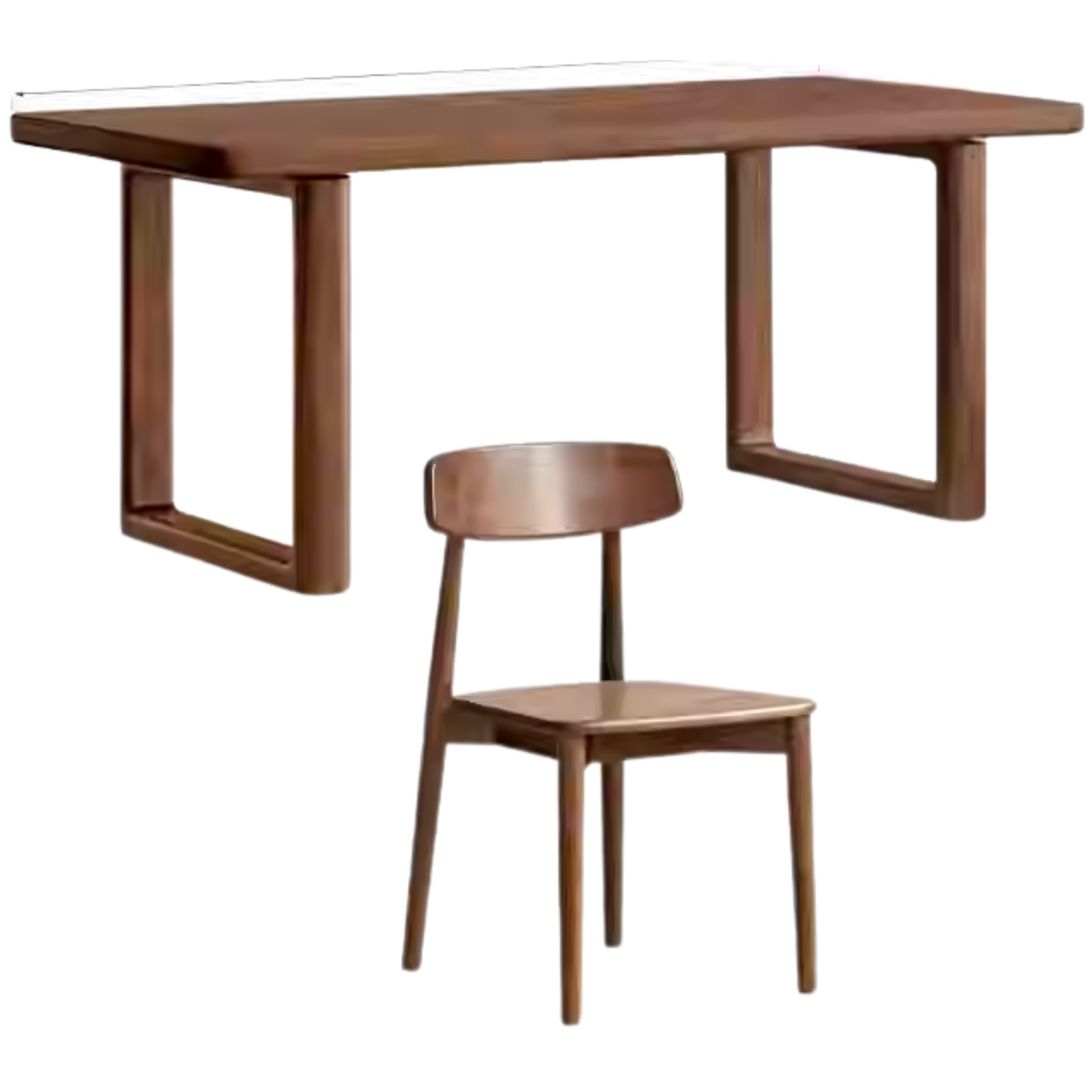 Black Walnut Solid Wood Large Board Dining Table