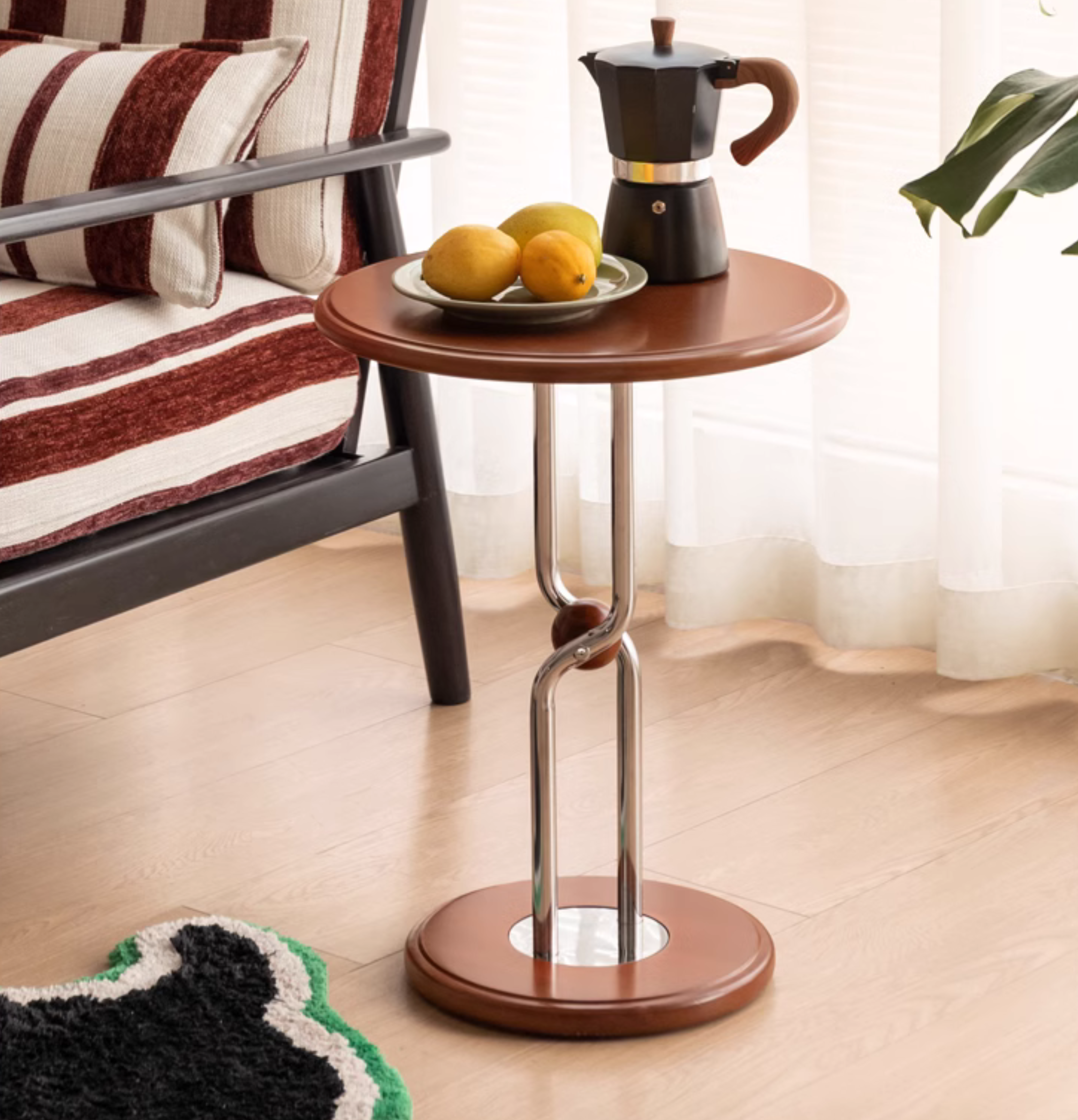 Poplar Solid Wood Bauhaus Side Table