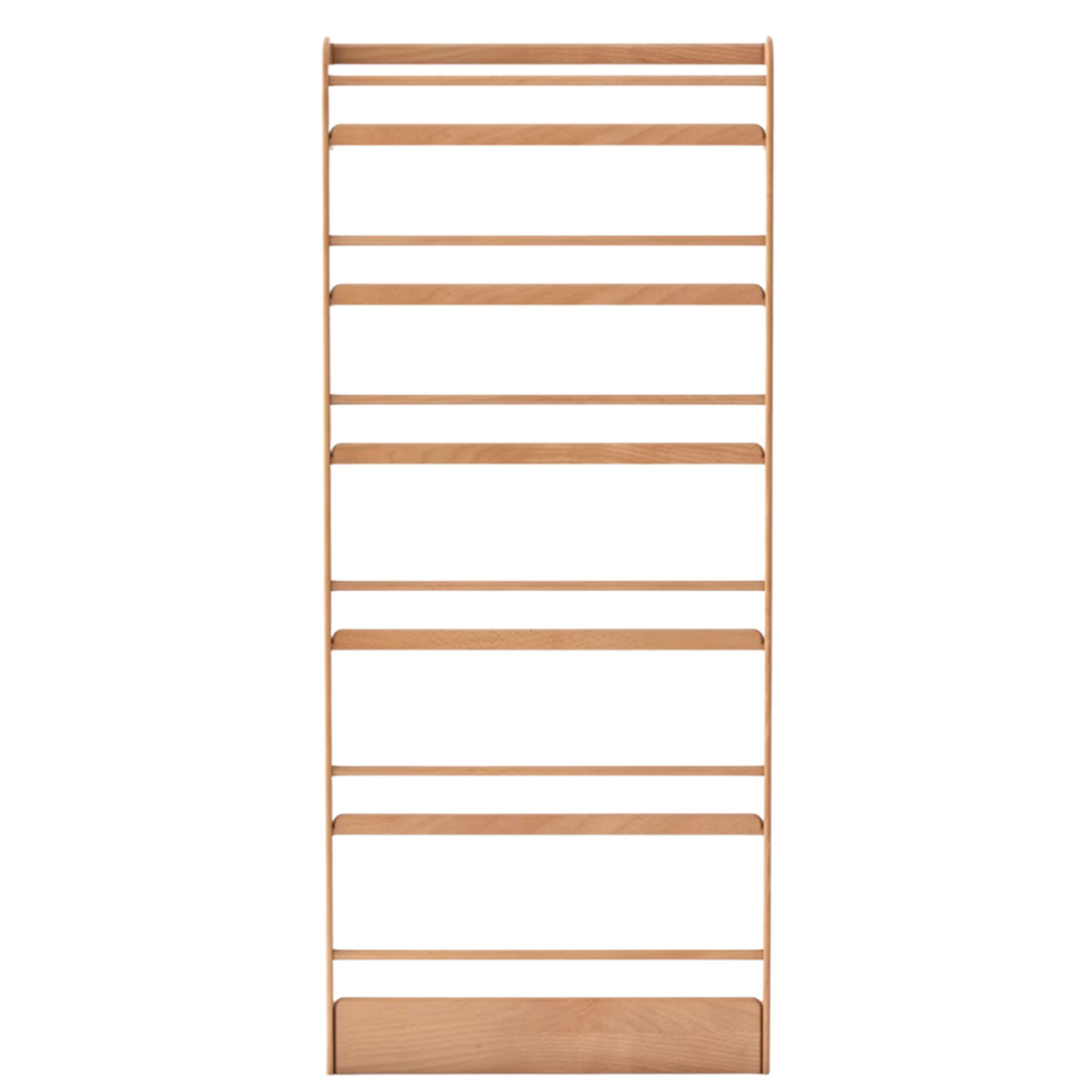 Oak, Beech Solid Wood Wall-mounted Ultra-thin Bookshelf