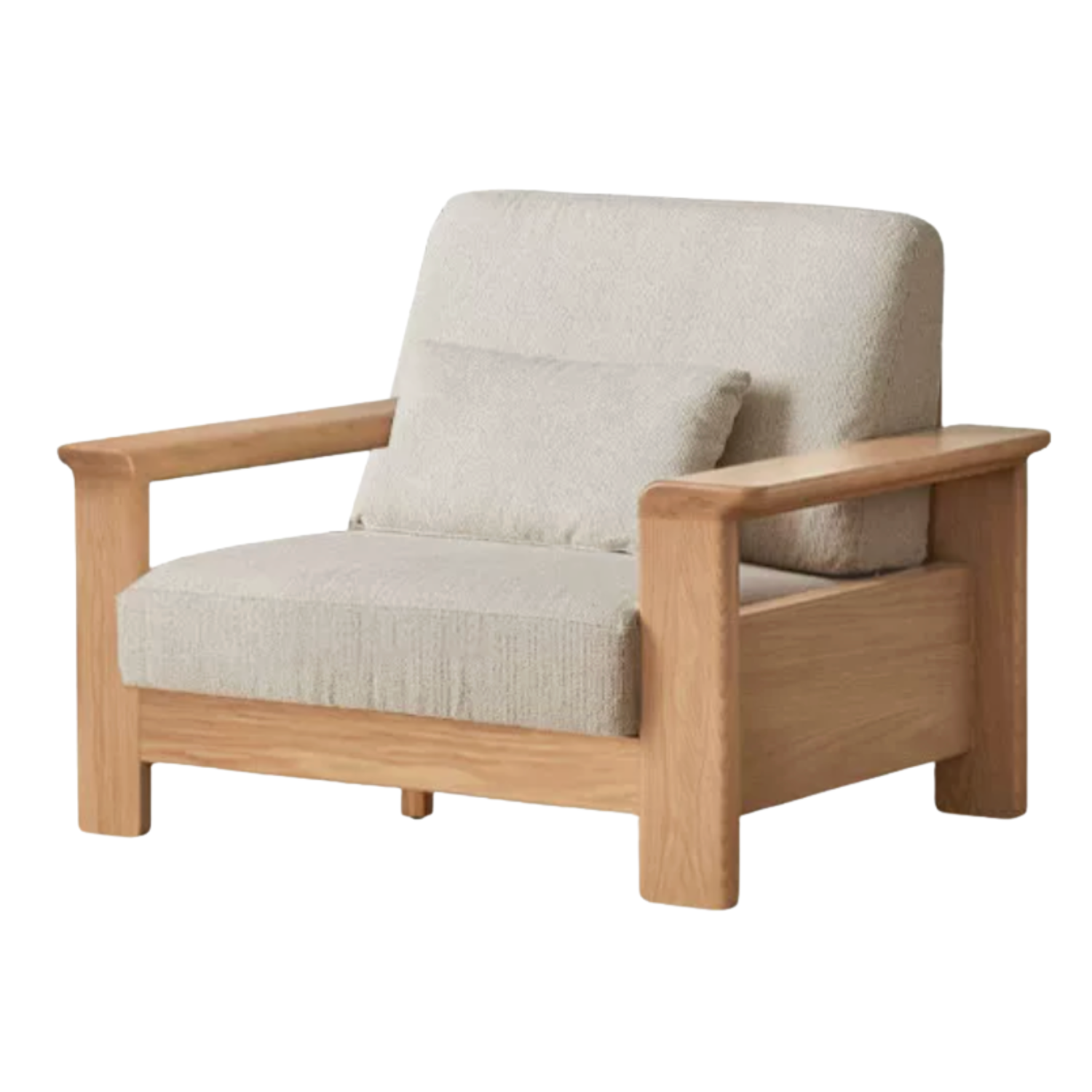 Ash solid Wood Lounge Sofa with Elevated Comfort Design