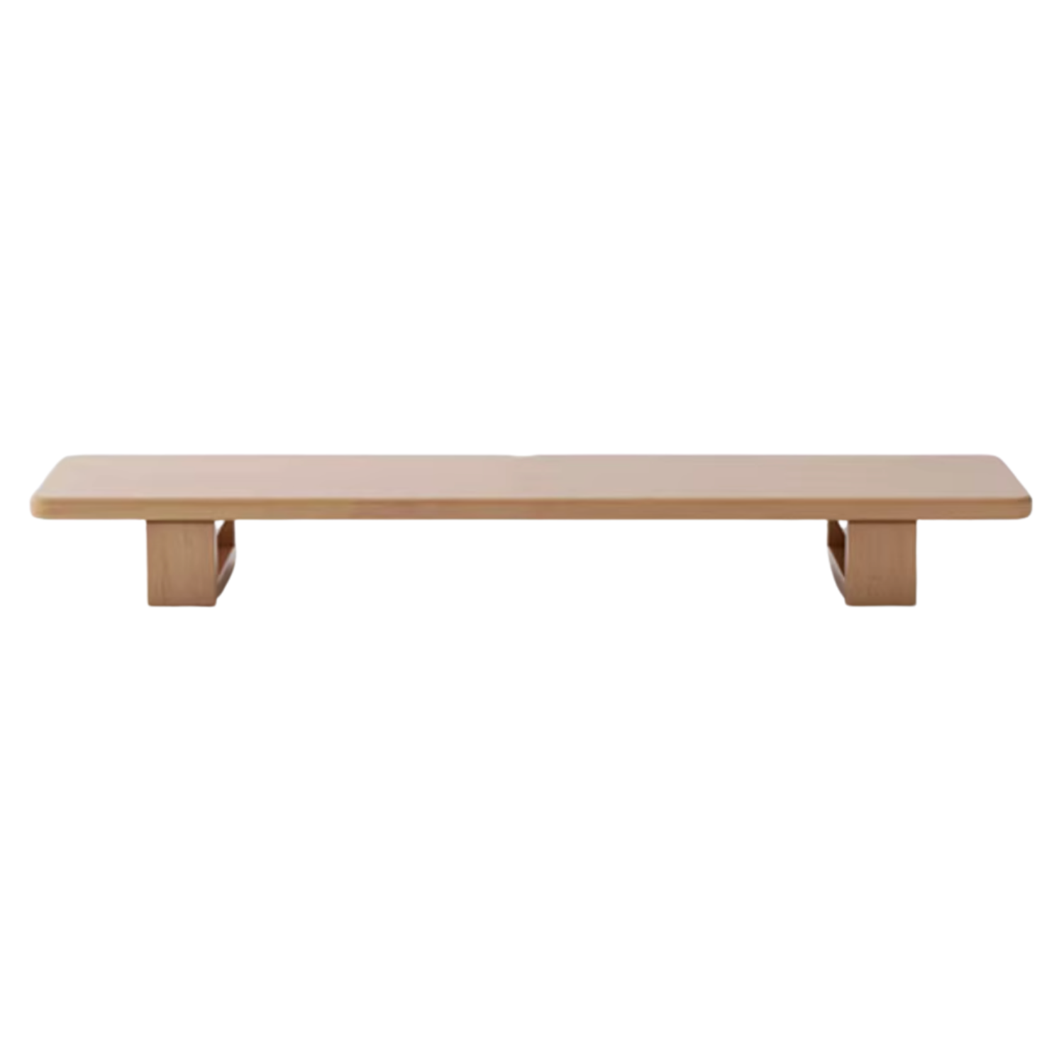 Solid Rubberwood, Black Walnut, Oak Solid Wood Heightening Computer Stand, Table shelves