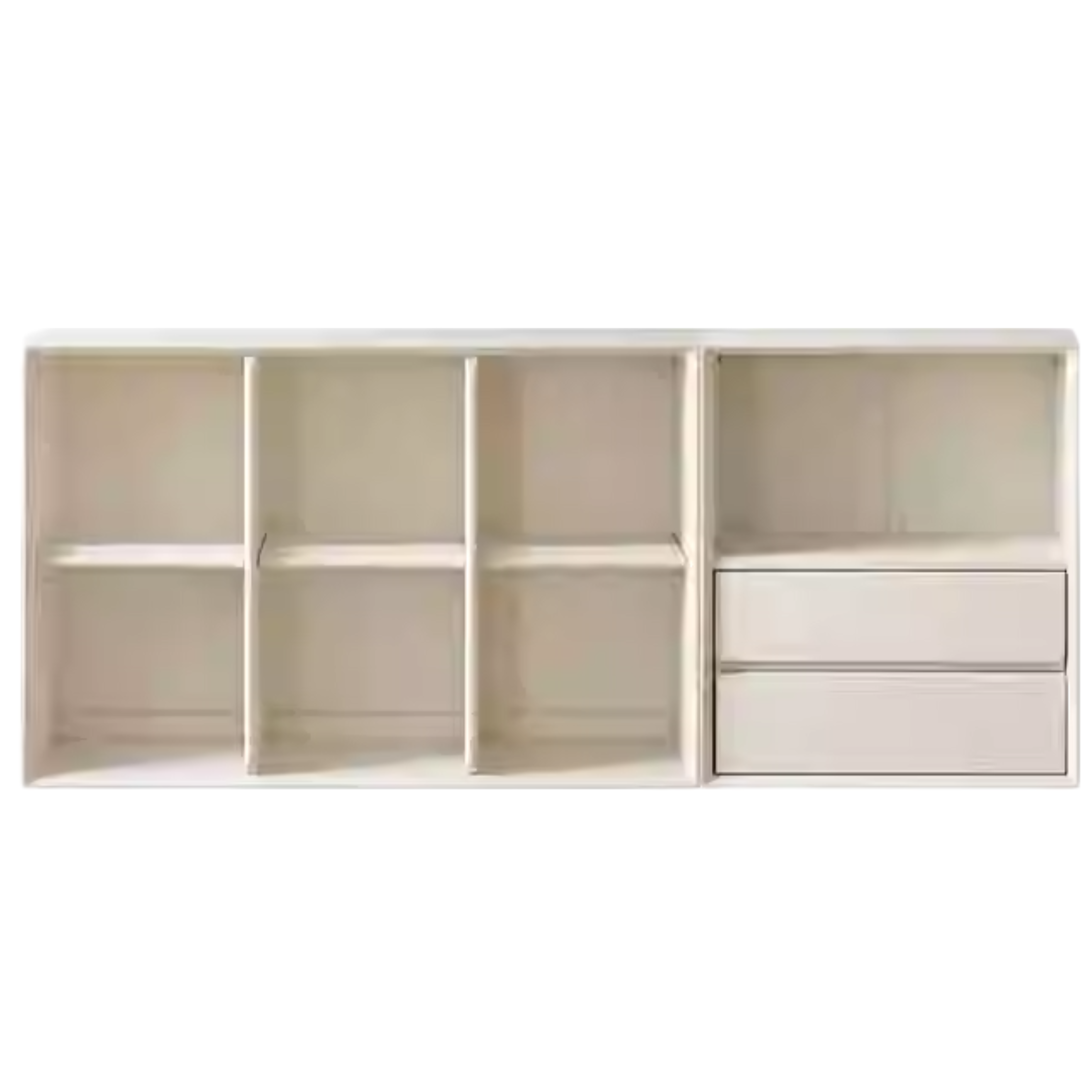 Rubber Solid Wood Modern Bookcase.