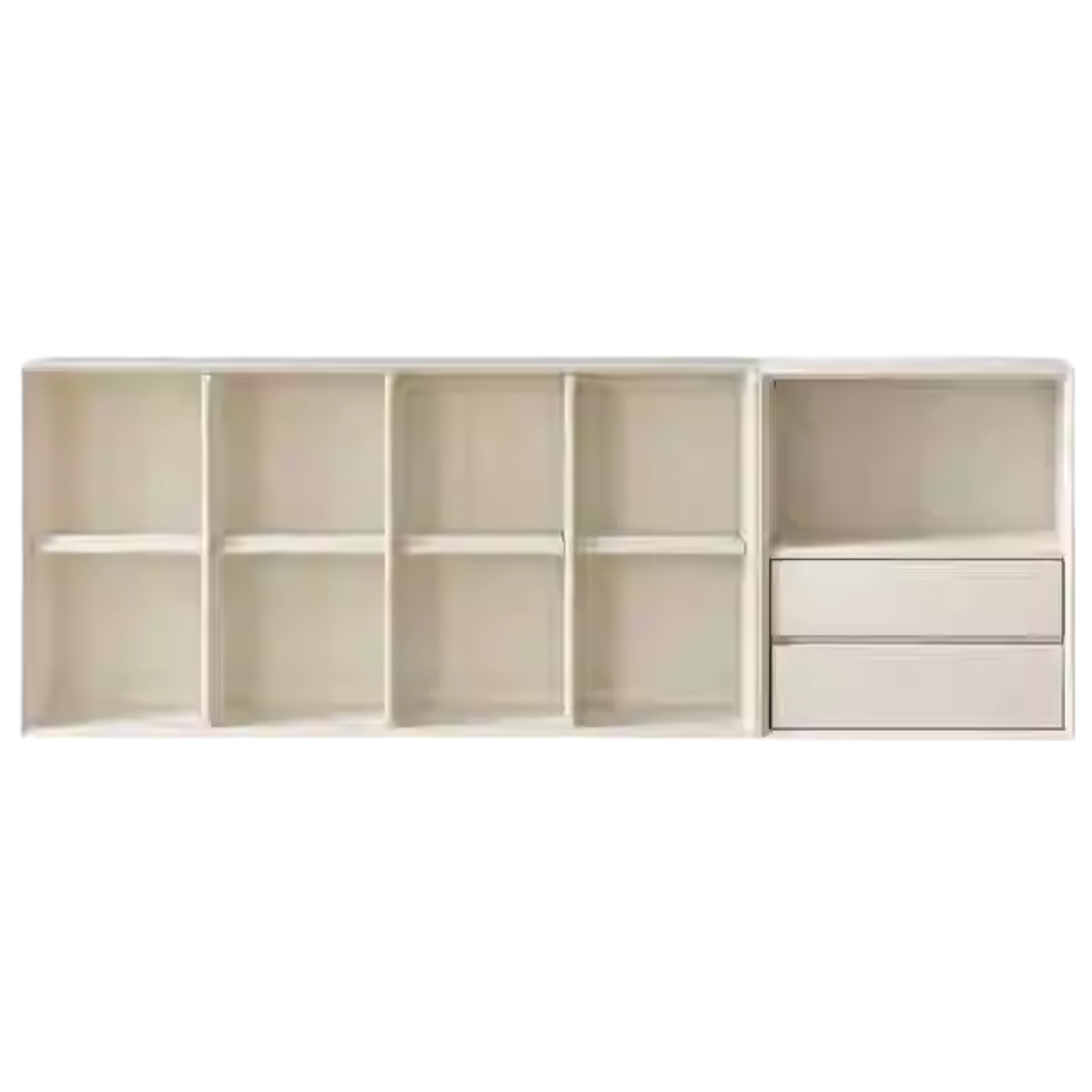 Rubber Solid Wood Modern Bookcase.