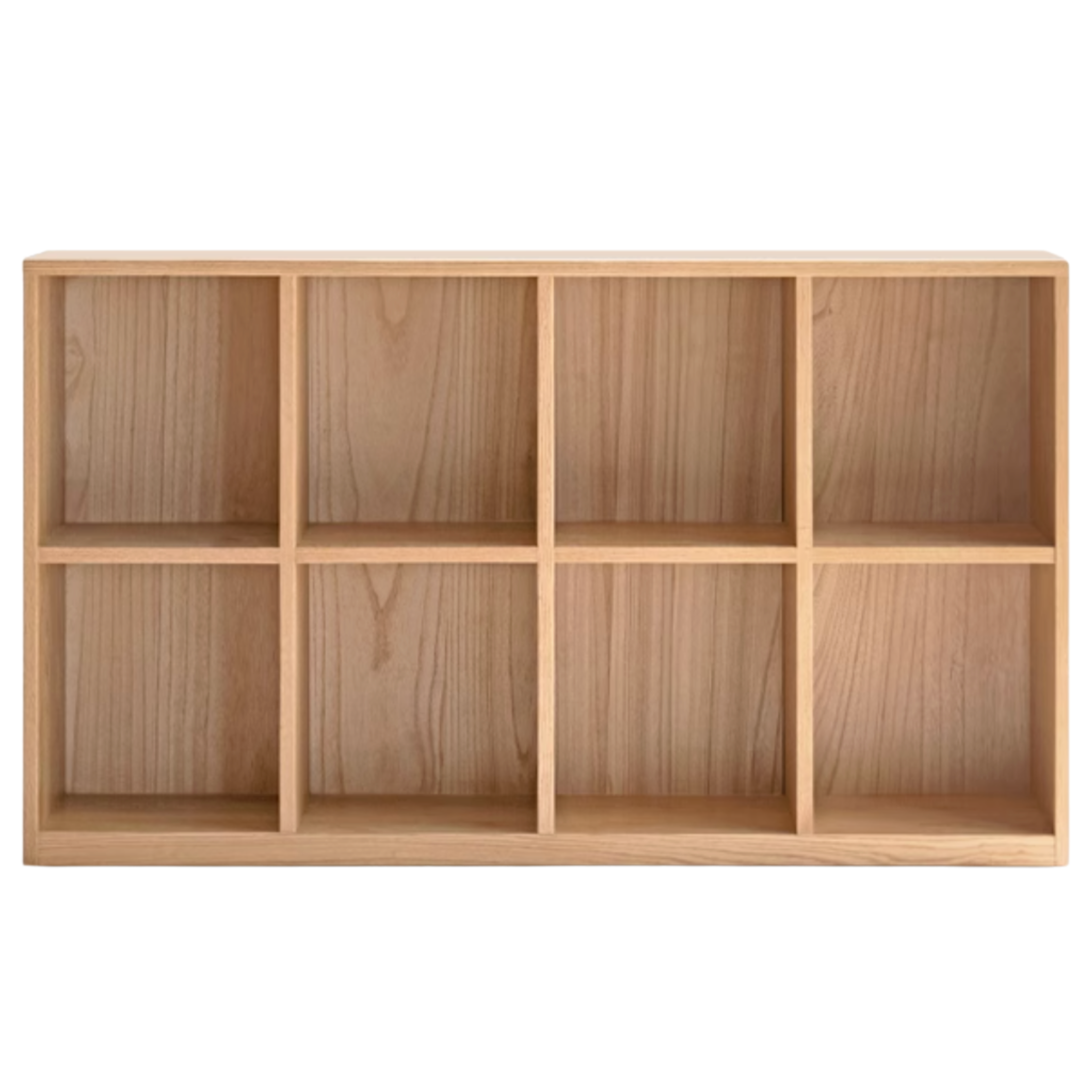 Oak, Solid Rubberwood, Ash Solid Wood Bookcase Free Combination Low Cabinet Floor-Standing Bookshelf