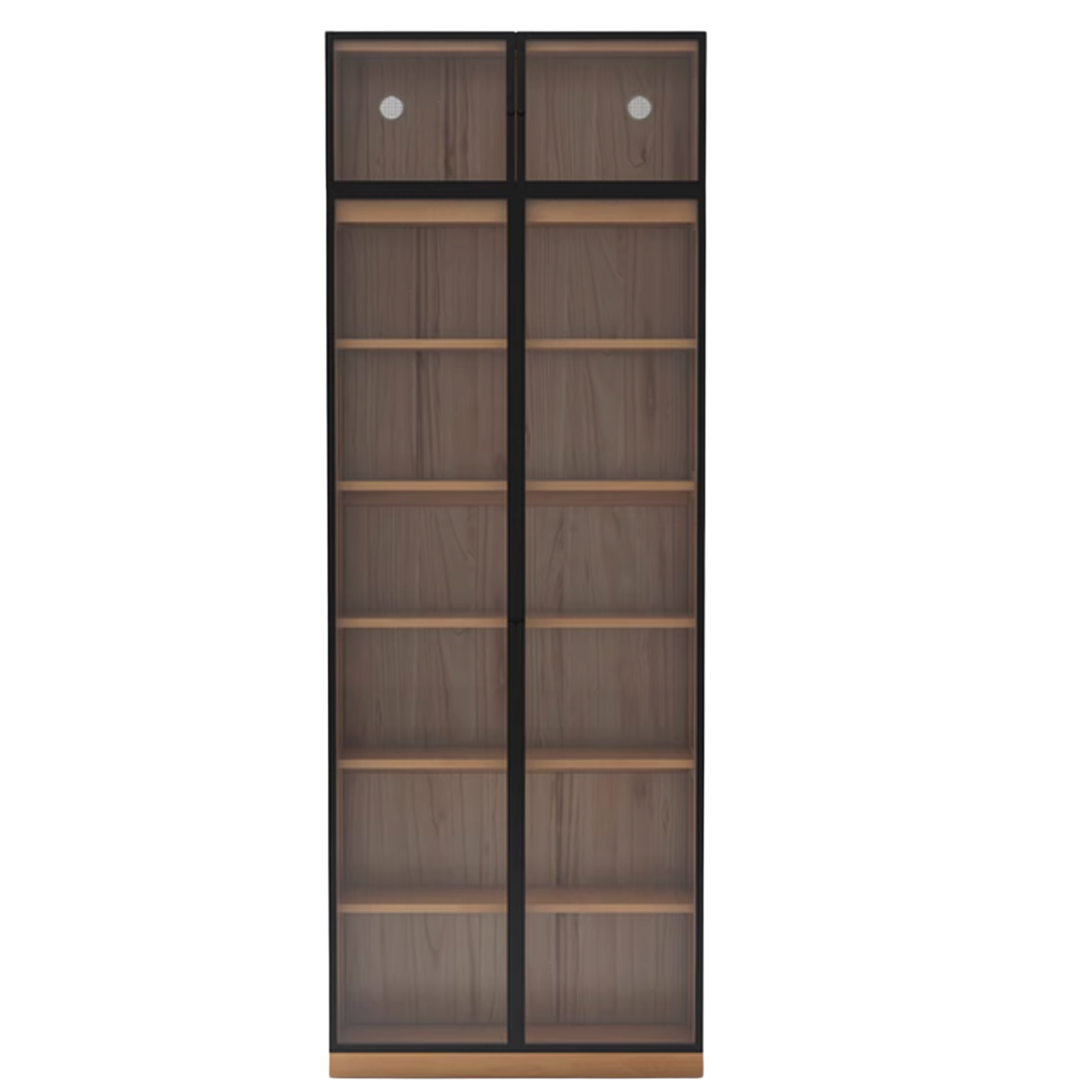 Oak, Solid Rubberwood Modern Bookcase Storage