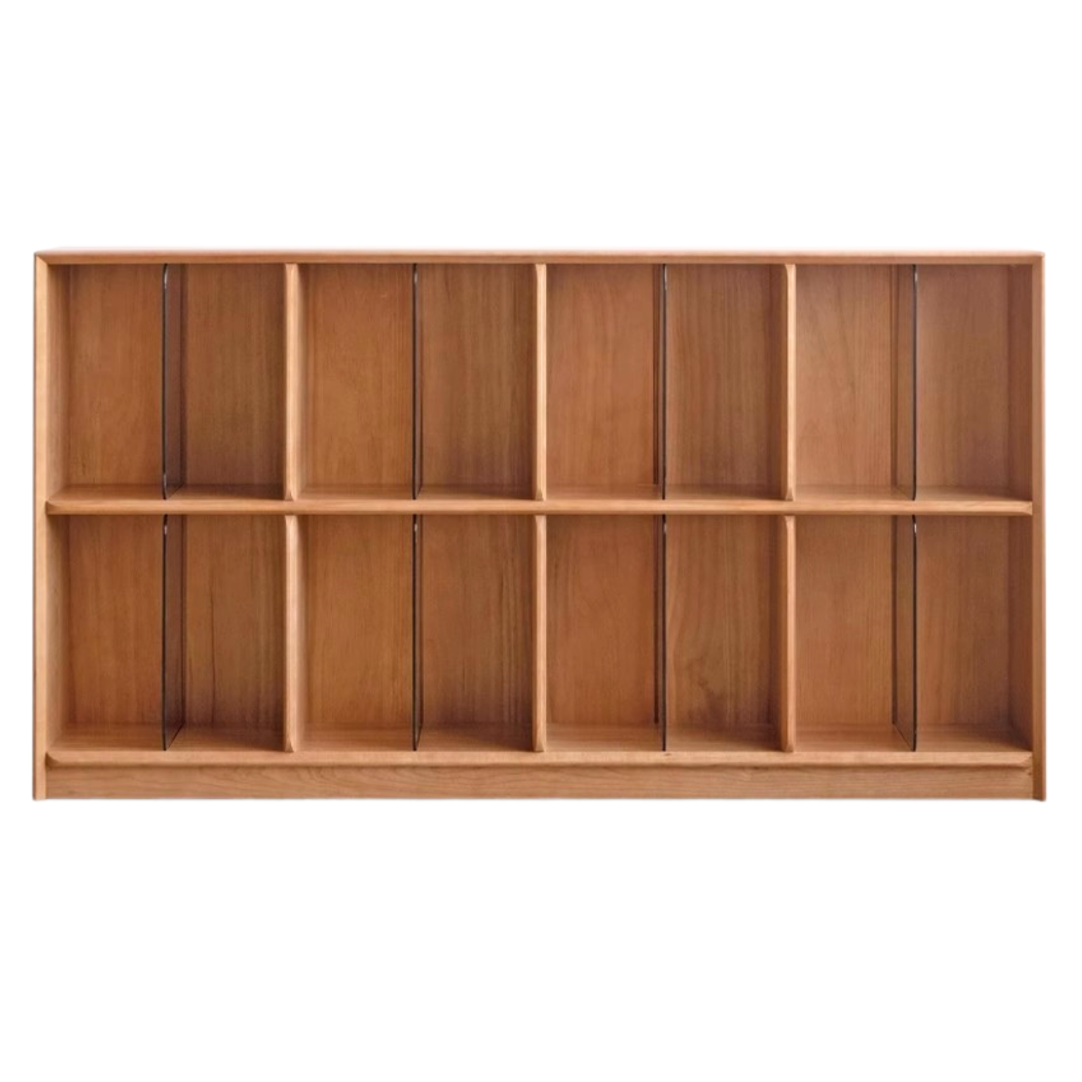 Cherry, Oak Solid Wood Bookshelf Lattice Cabinet