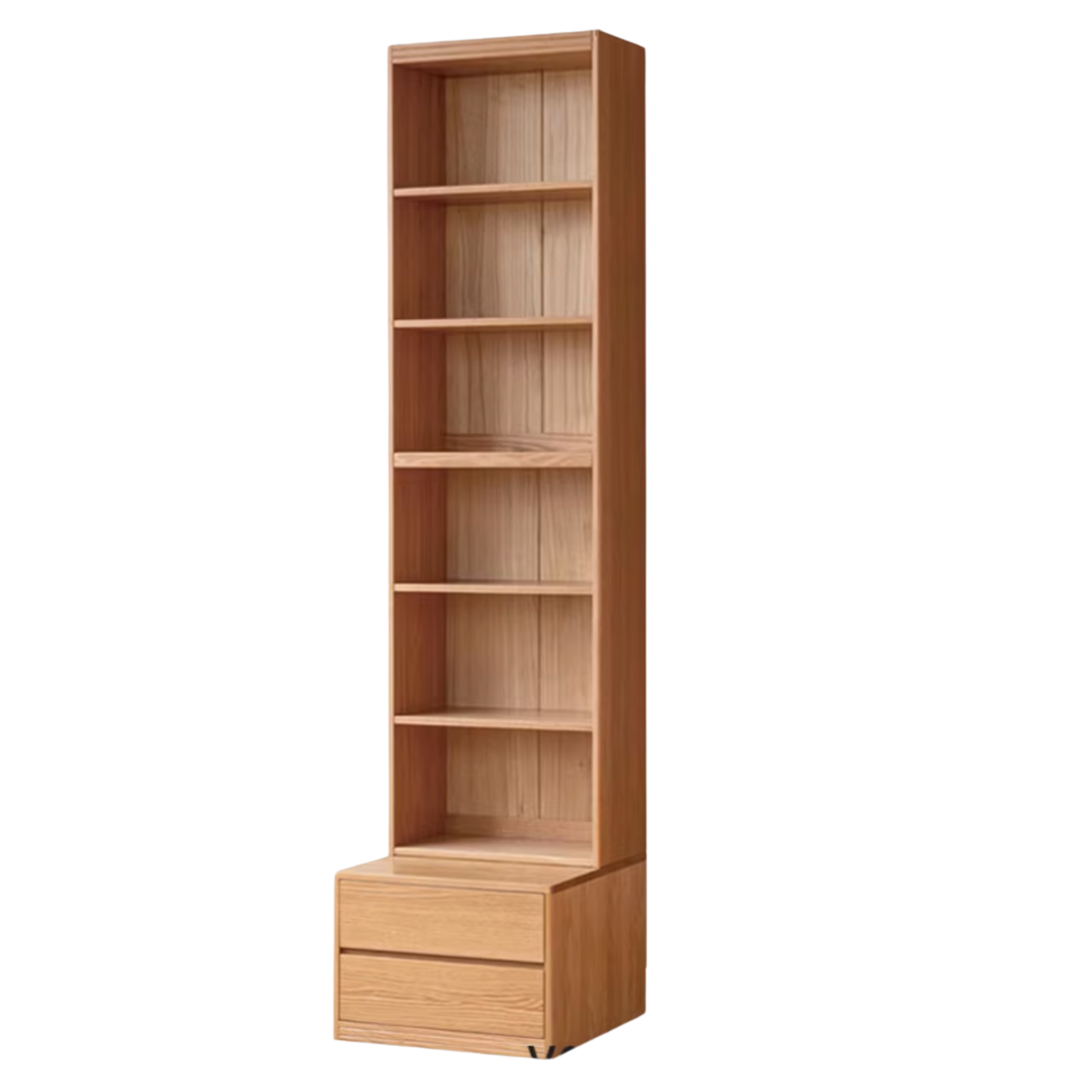 Ash, Oak Solid Wood Modern Combination Bookcase Integrated Card Seat