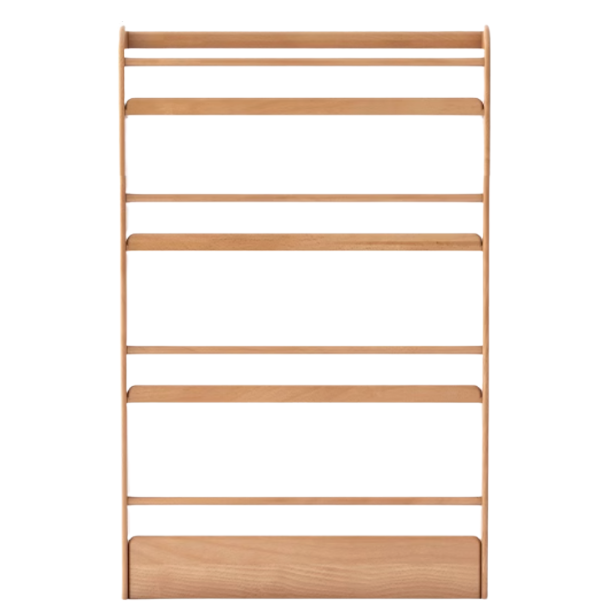 Oak, Beech Solid Wood Wall-mounted Ultra-thin Bookshelf