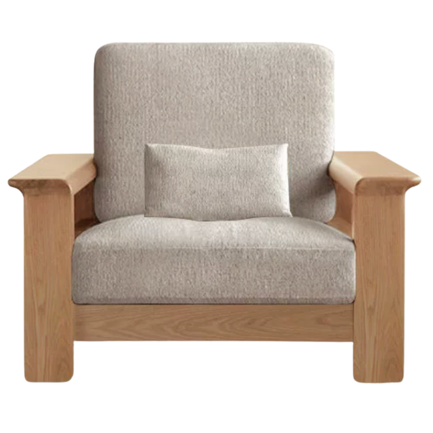 Ash solid Wood Lounge Sofa with Elevated Comfort Design