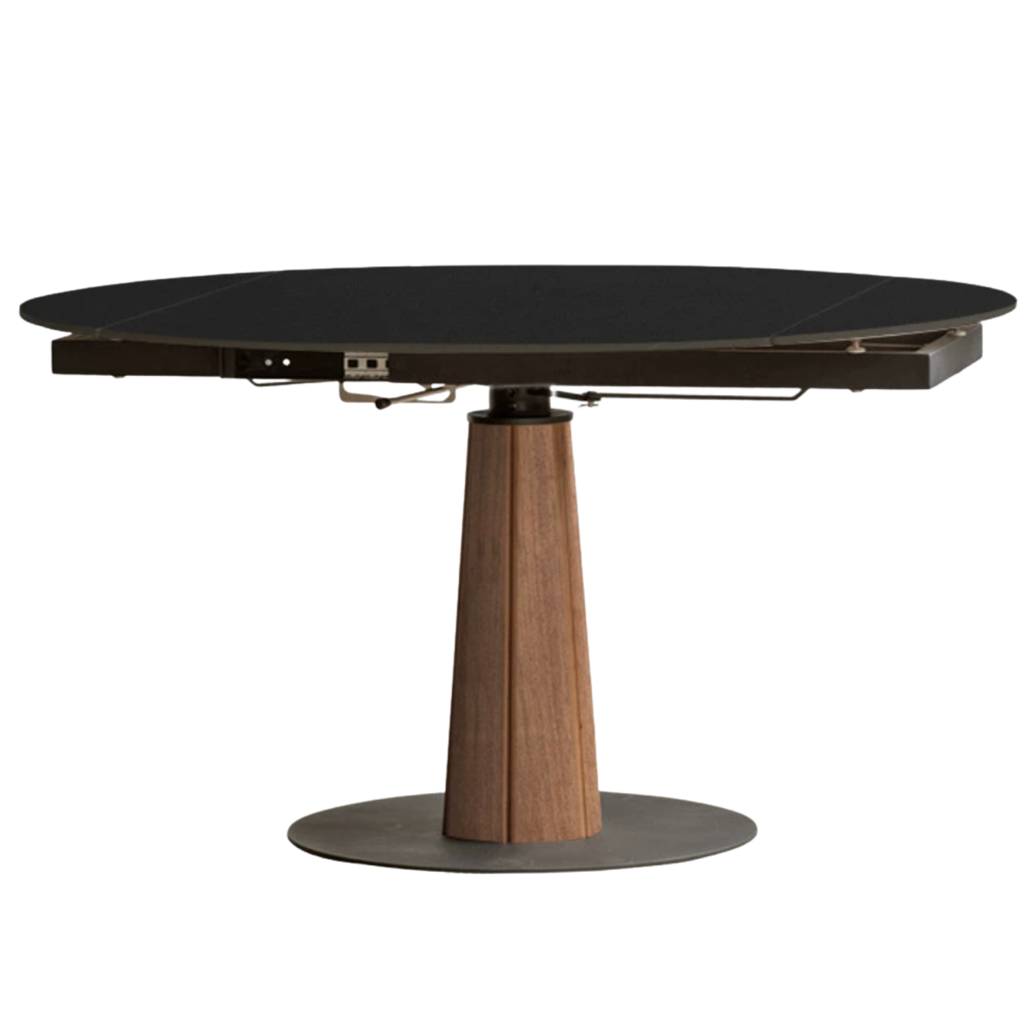 Cherry, Black Walnut, Ash Solid Wood Folding Retro Rock Plate Dining Table