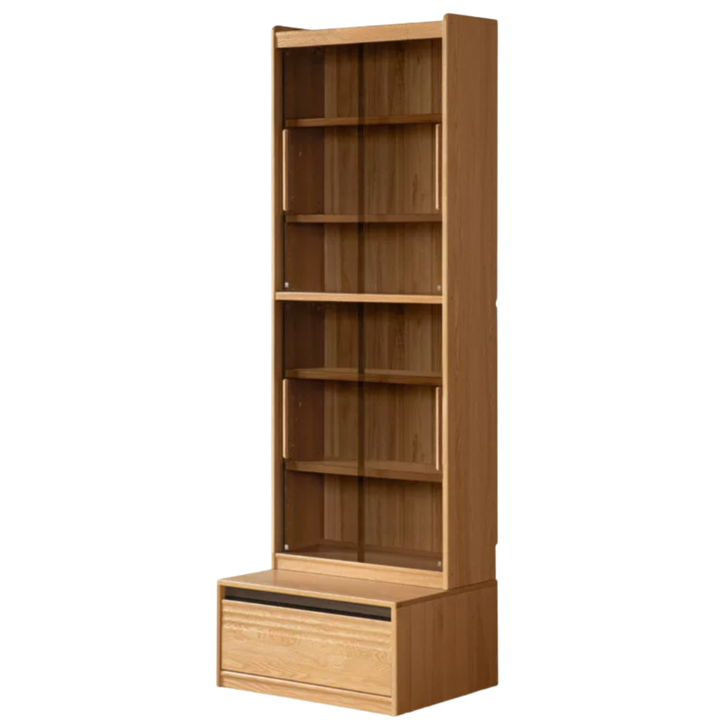 Oak, Ash Solid Wood Bookshelf with Integrated Booth Seating