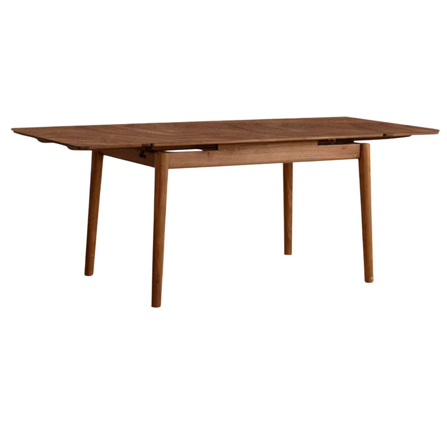 Black Walnut, Oak Solid Wood and Rock Plate Dining Table