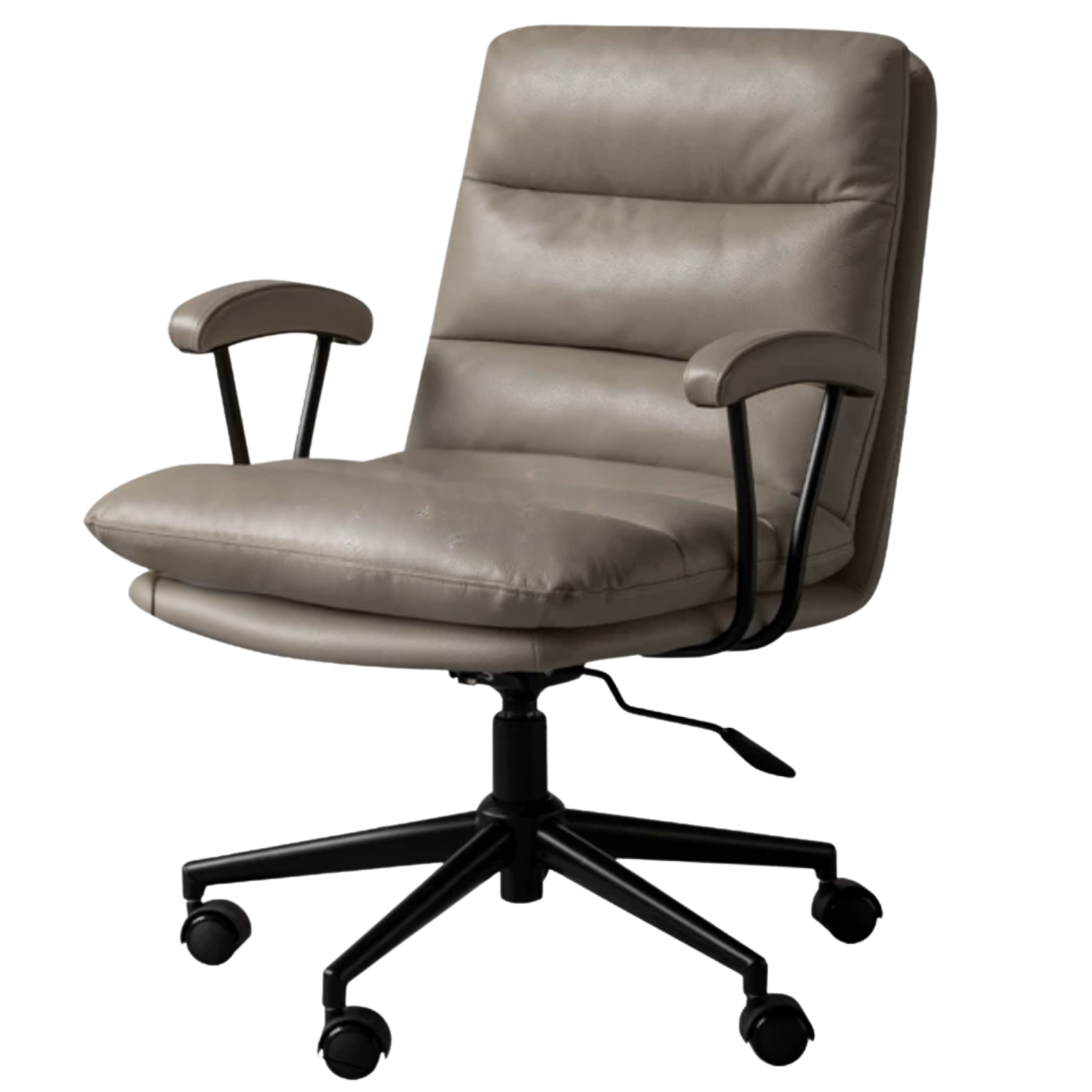 Leather Soft Rotating Office Armchair