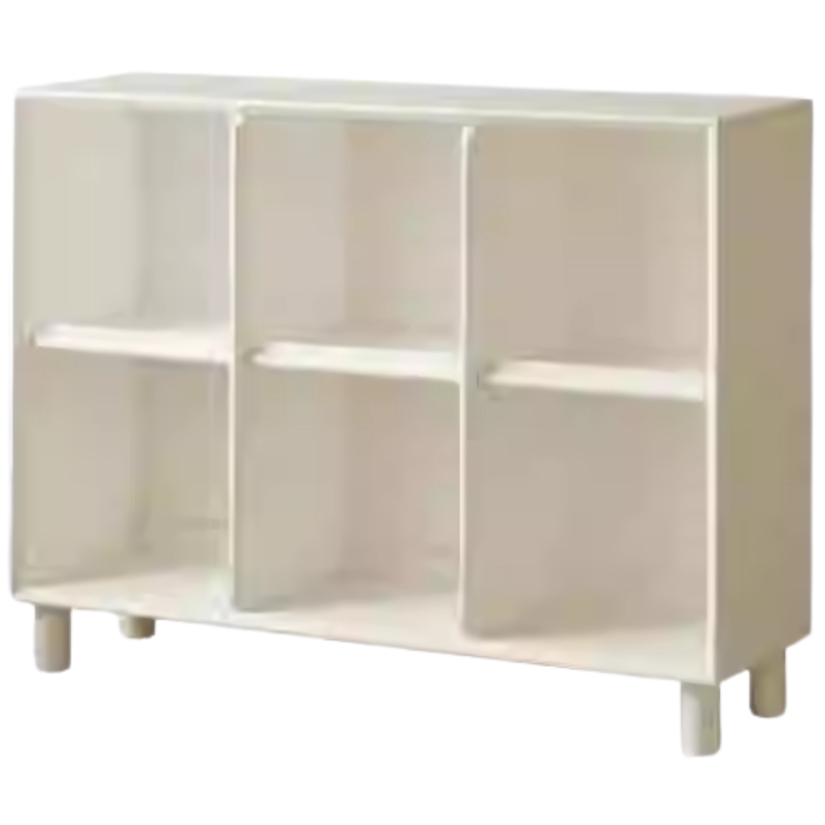 Rubber Solid Wood Modern Bookcase.
