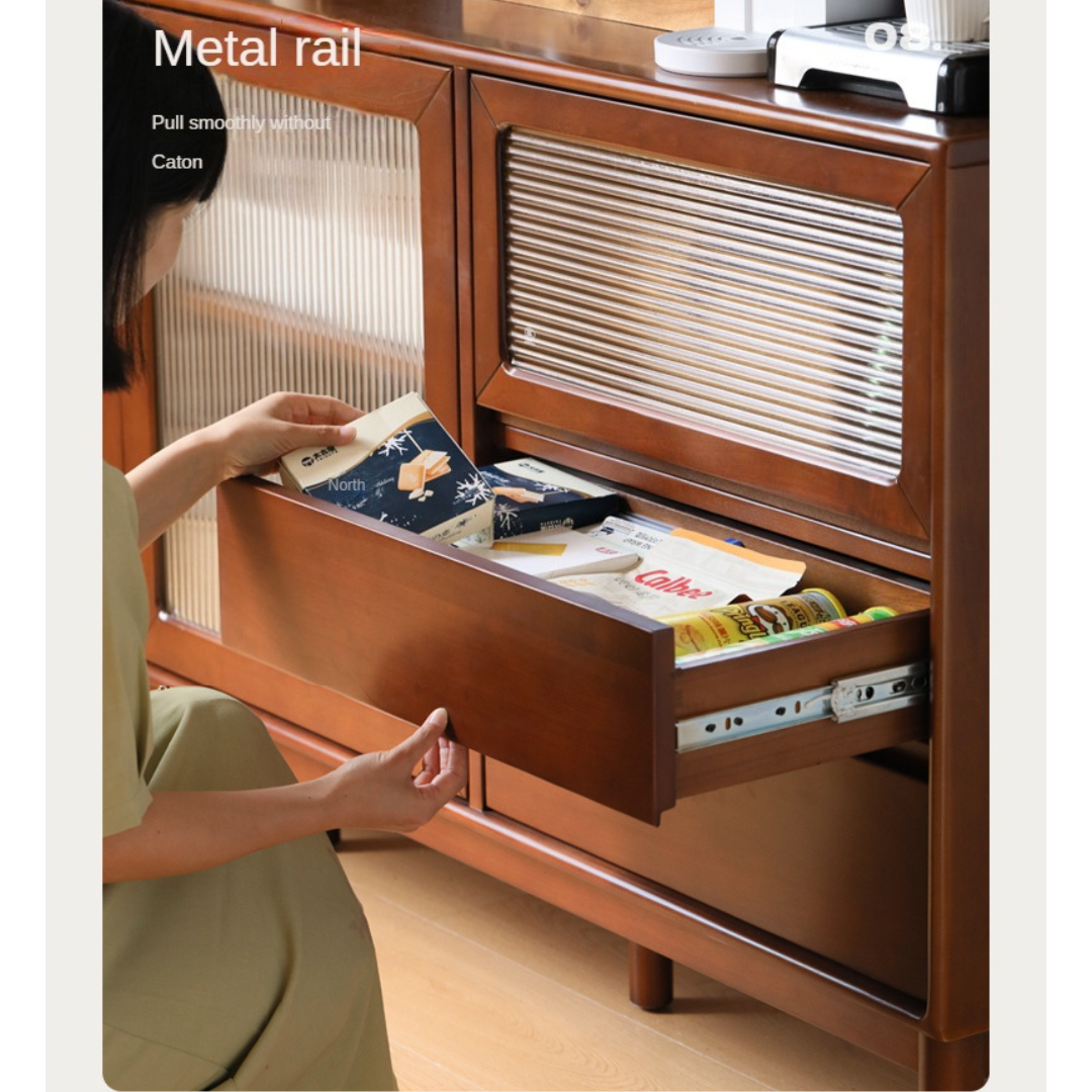 Tulipwood Solid Wood Sideboard Wall Mounted Cabinet