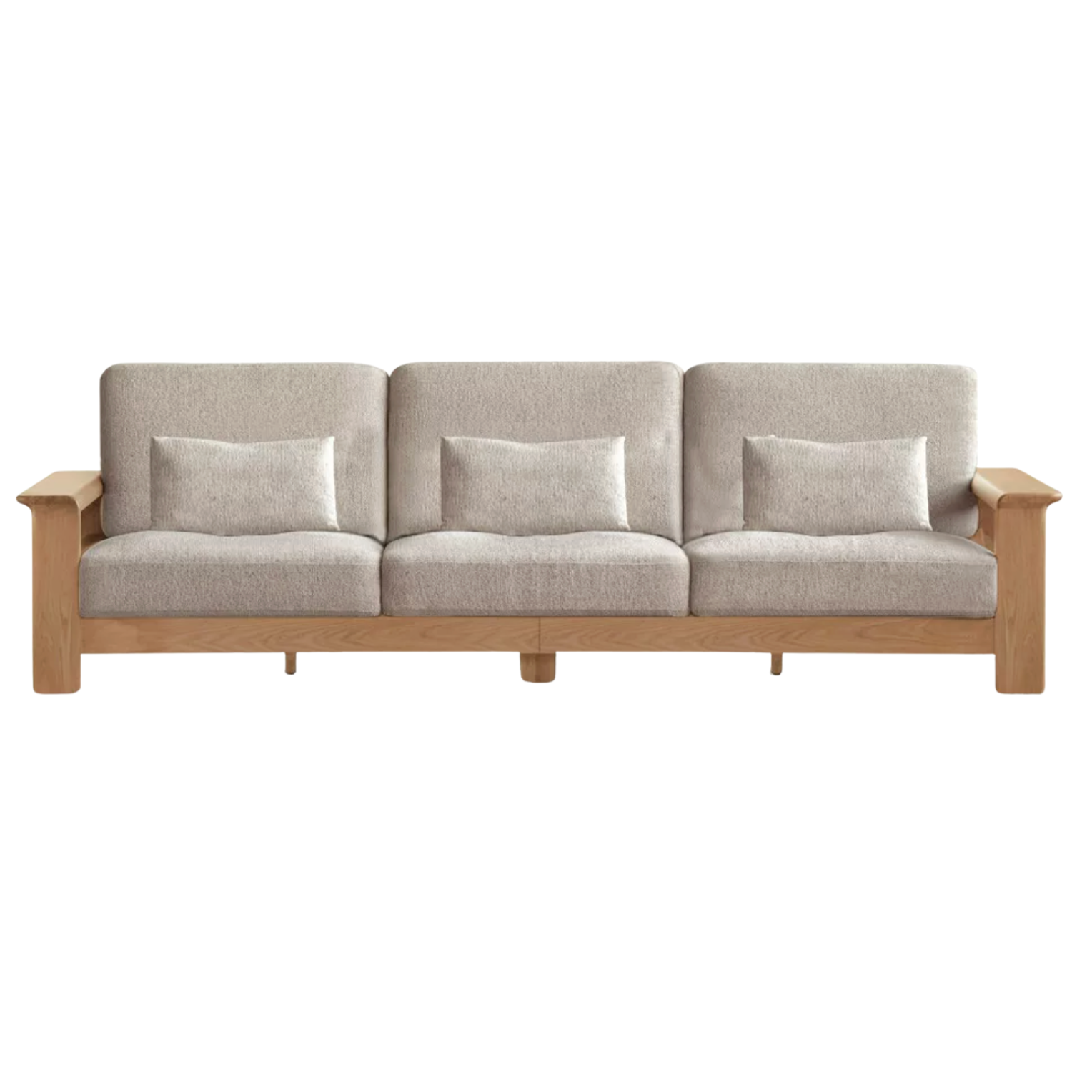 Ash solid Wood Lounge Sofa with Elevated Comfort Design