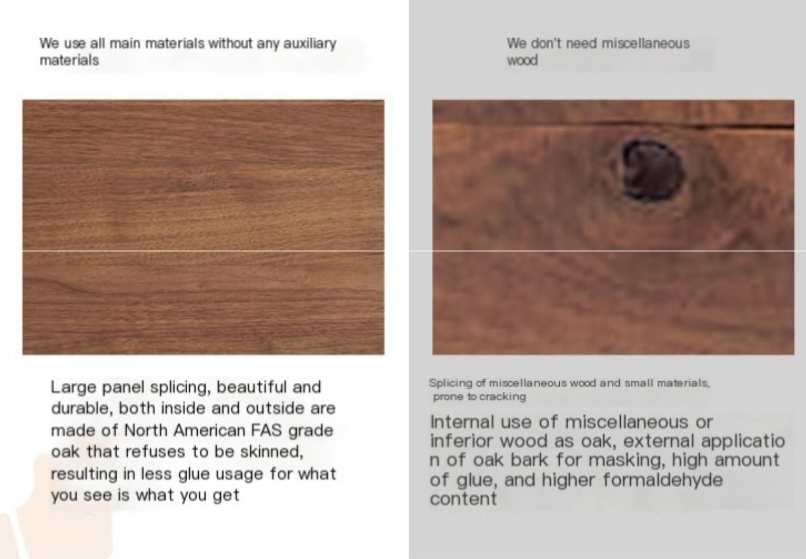 Oak Solid Wood Retractable Dining Table