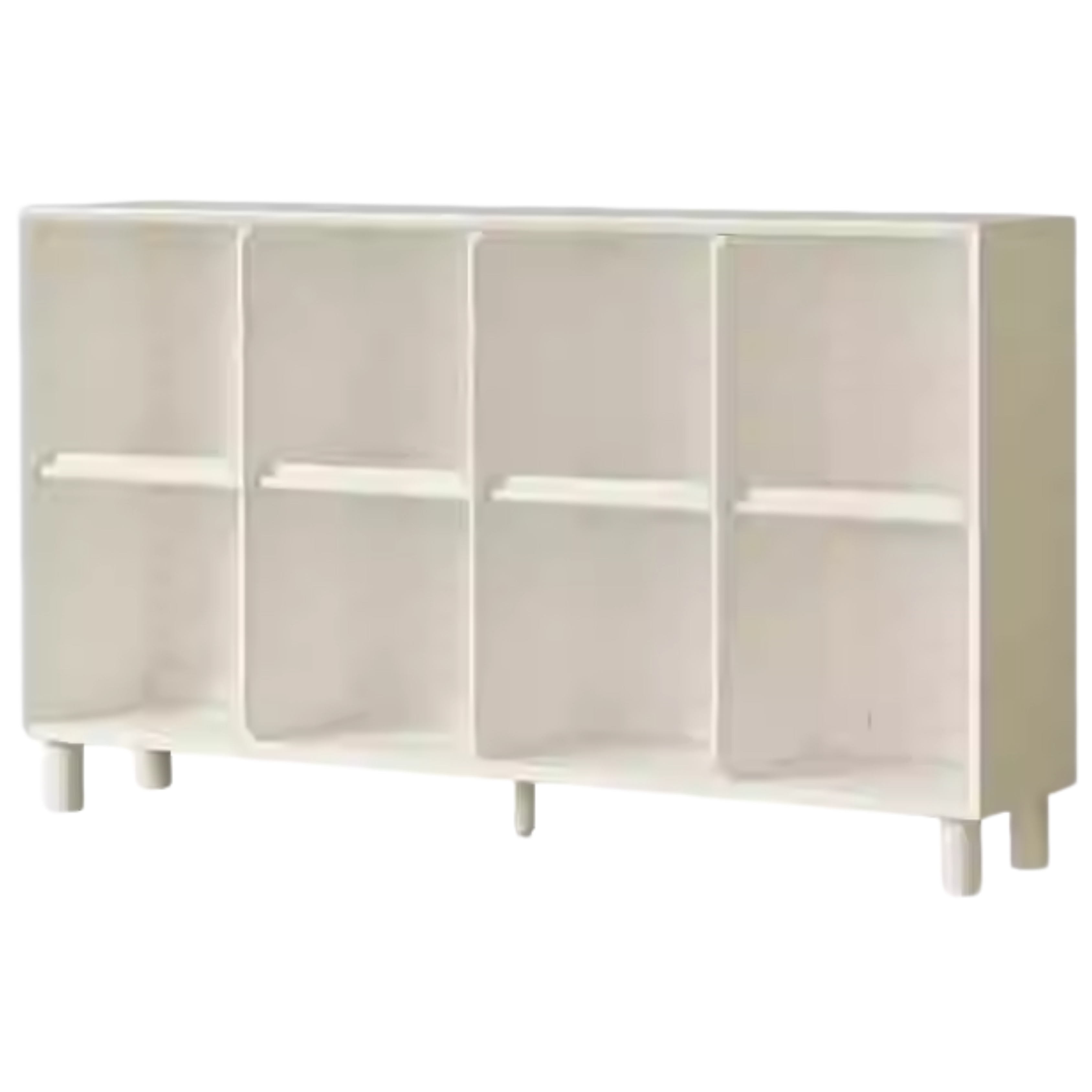 Rubber Solid Wood Modern Bookcase.