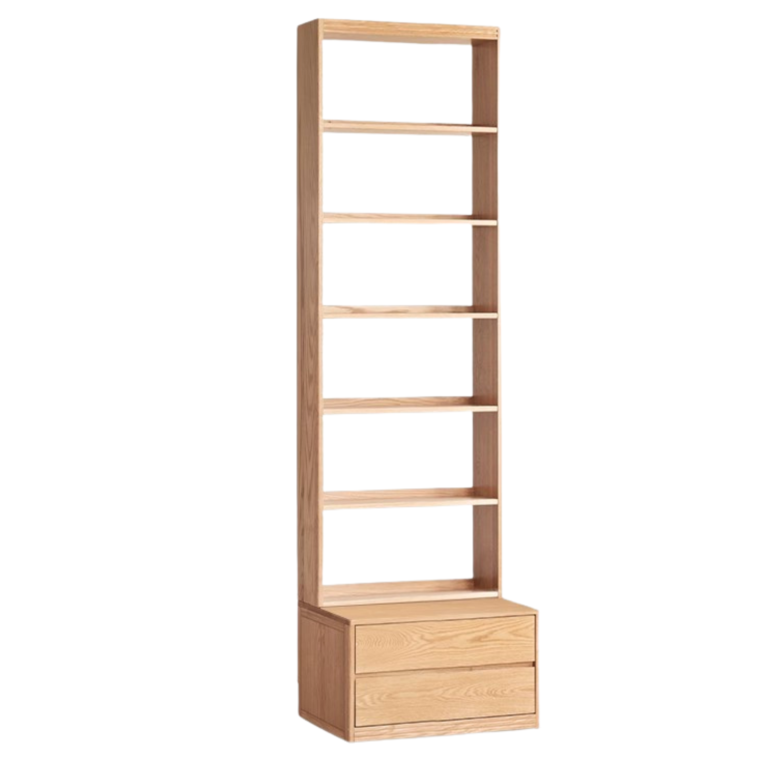 Oak, Ash Solid Wood Wall-To-Wall With Seat Combined Bookshelf