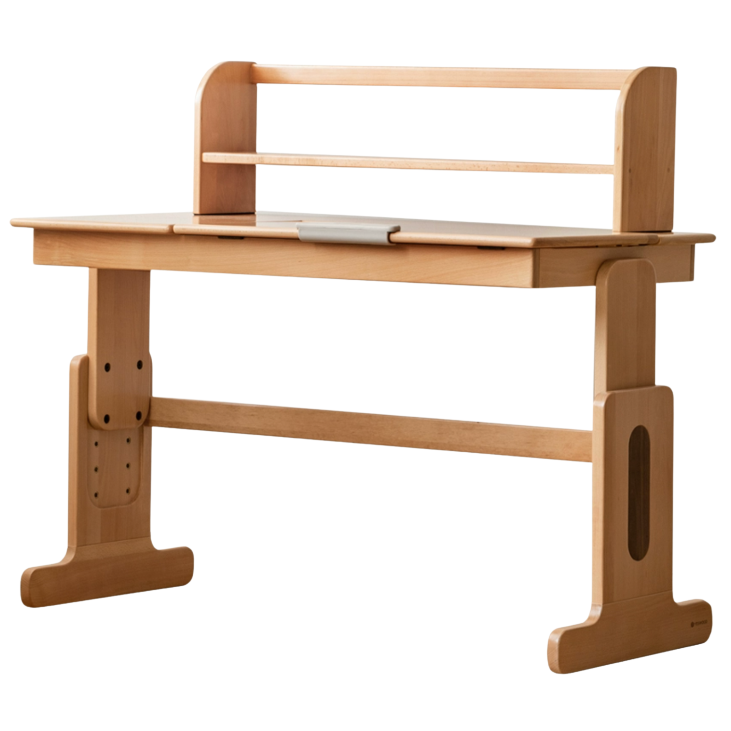 Beech Solid Wood Children's Liftable Study Table