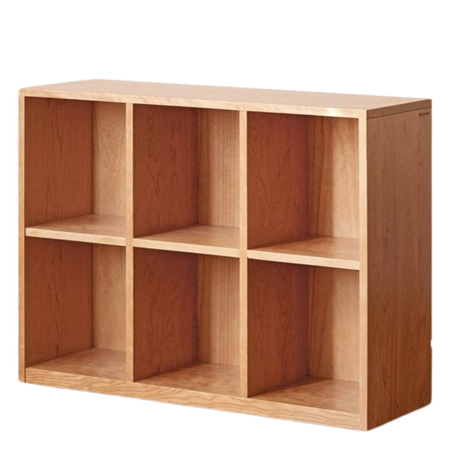 Cherry Solid Wood Vintage Floor Storage Bookcase
