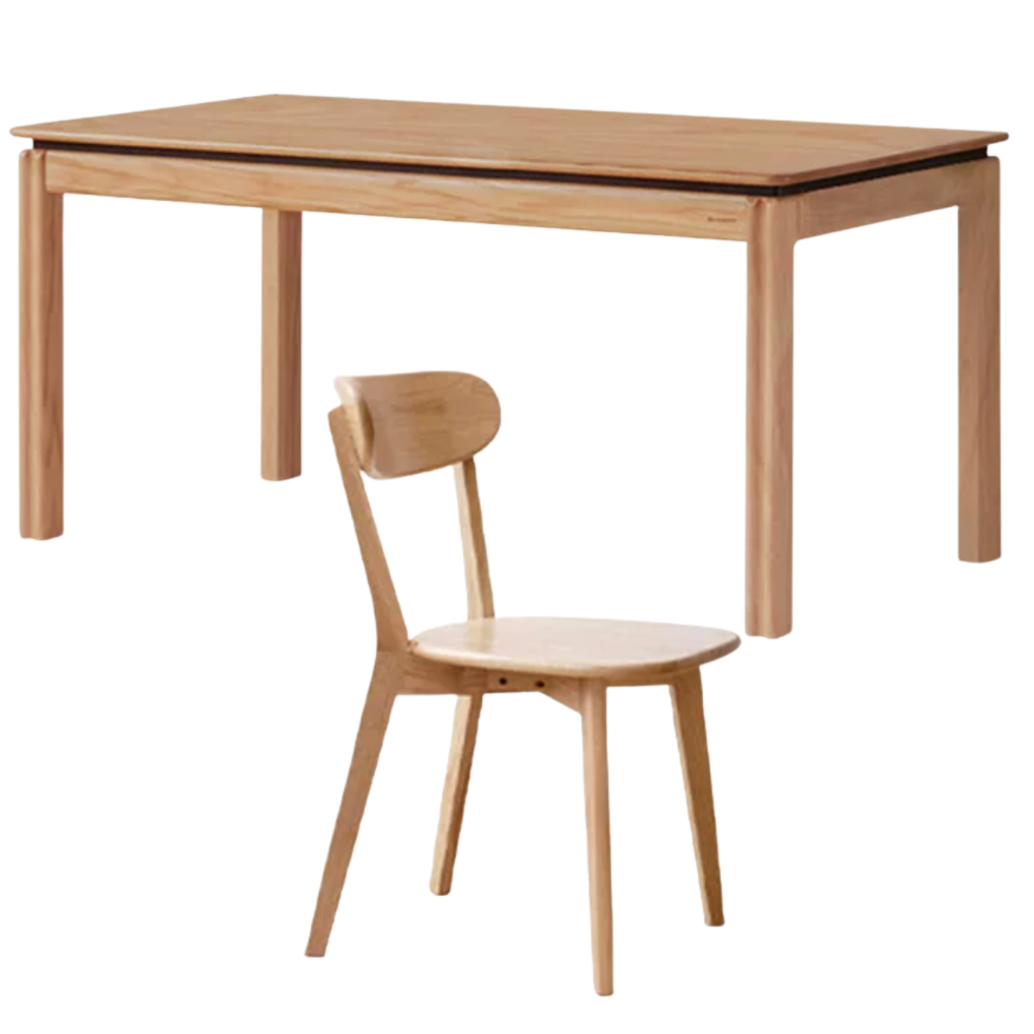 Ash, Oak Solid Wood Modern Dining Table