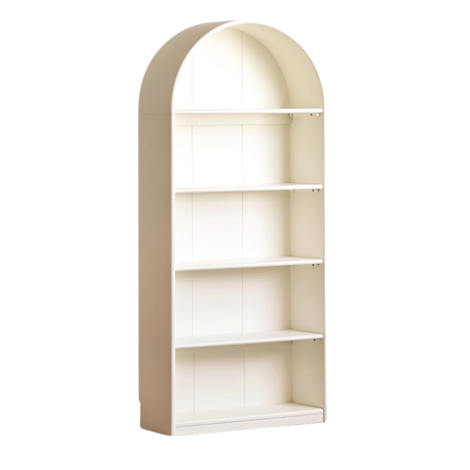 Poplar Solid Wood Arch Side Cabinet Bookshelf