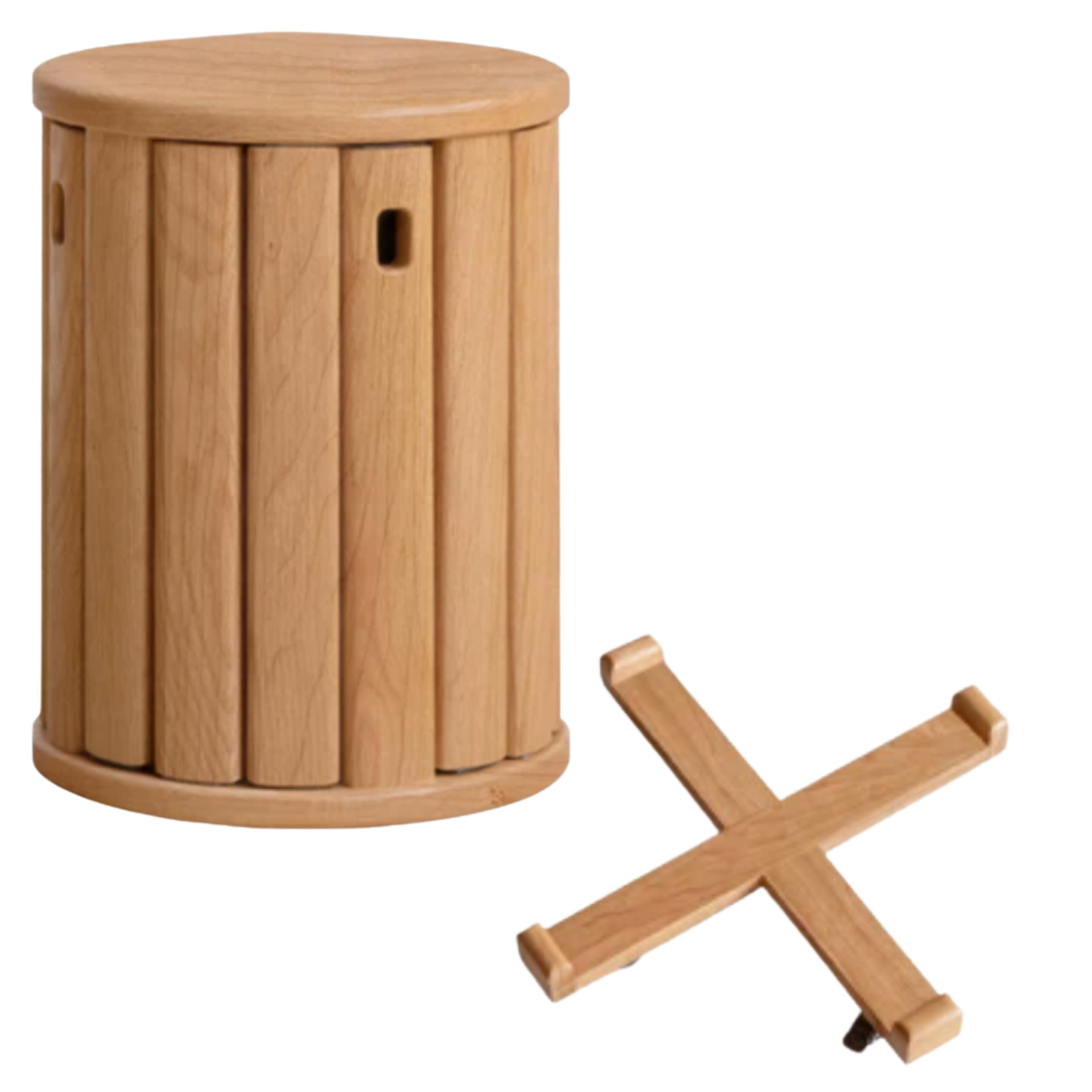 4 pcs Black Walnut, Ash, Oak Solid Wood, Cherry, Solid RubberWood Stackable Dining Stool