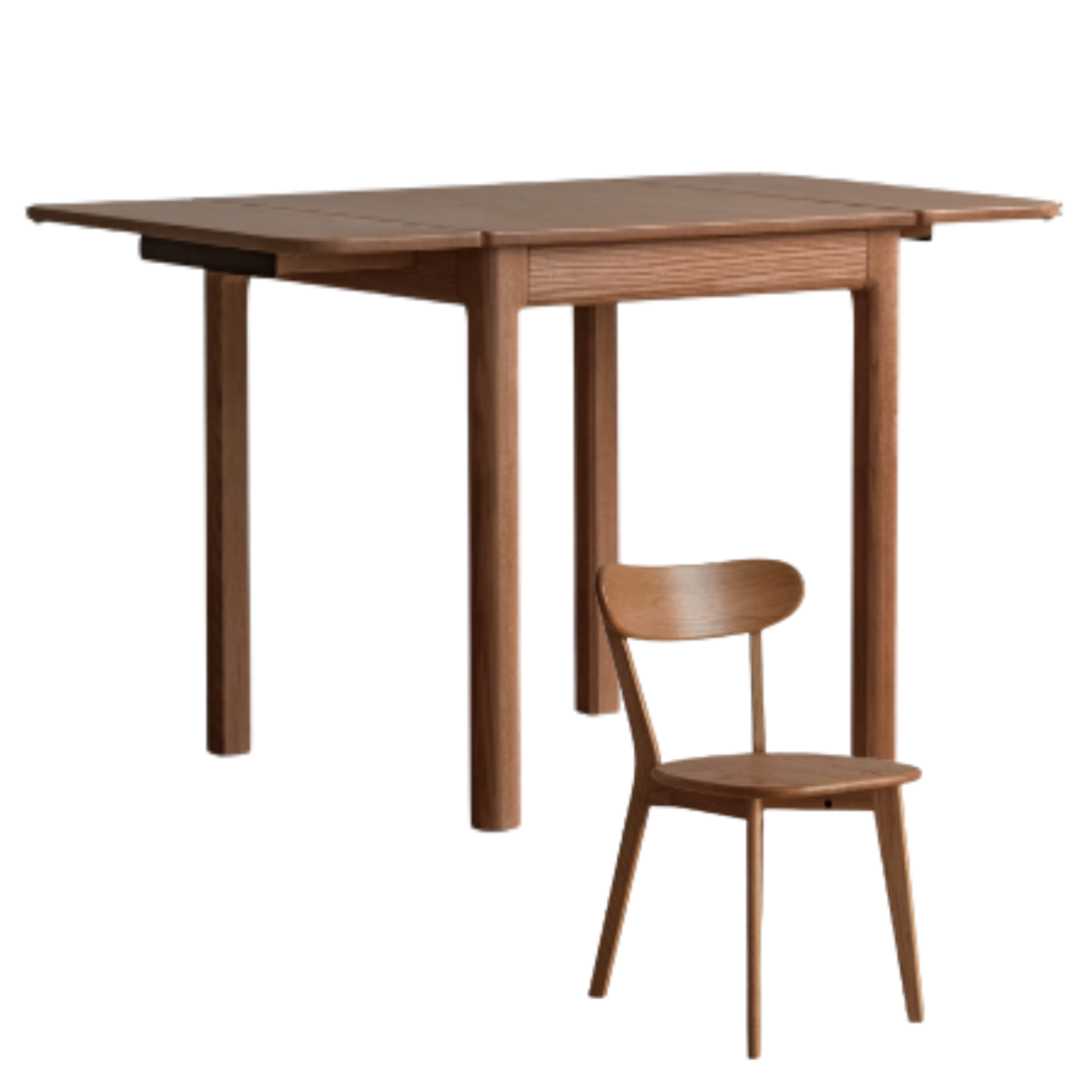 Oak Solid Wood Folding Dining Table