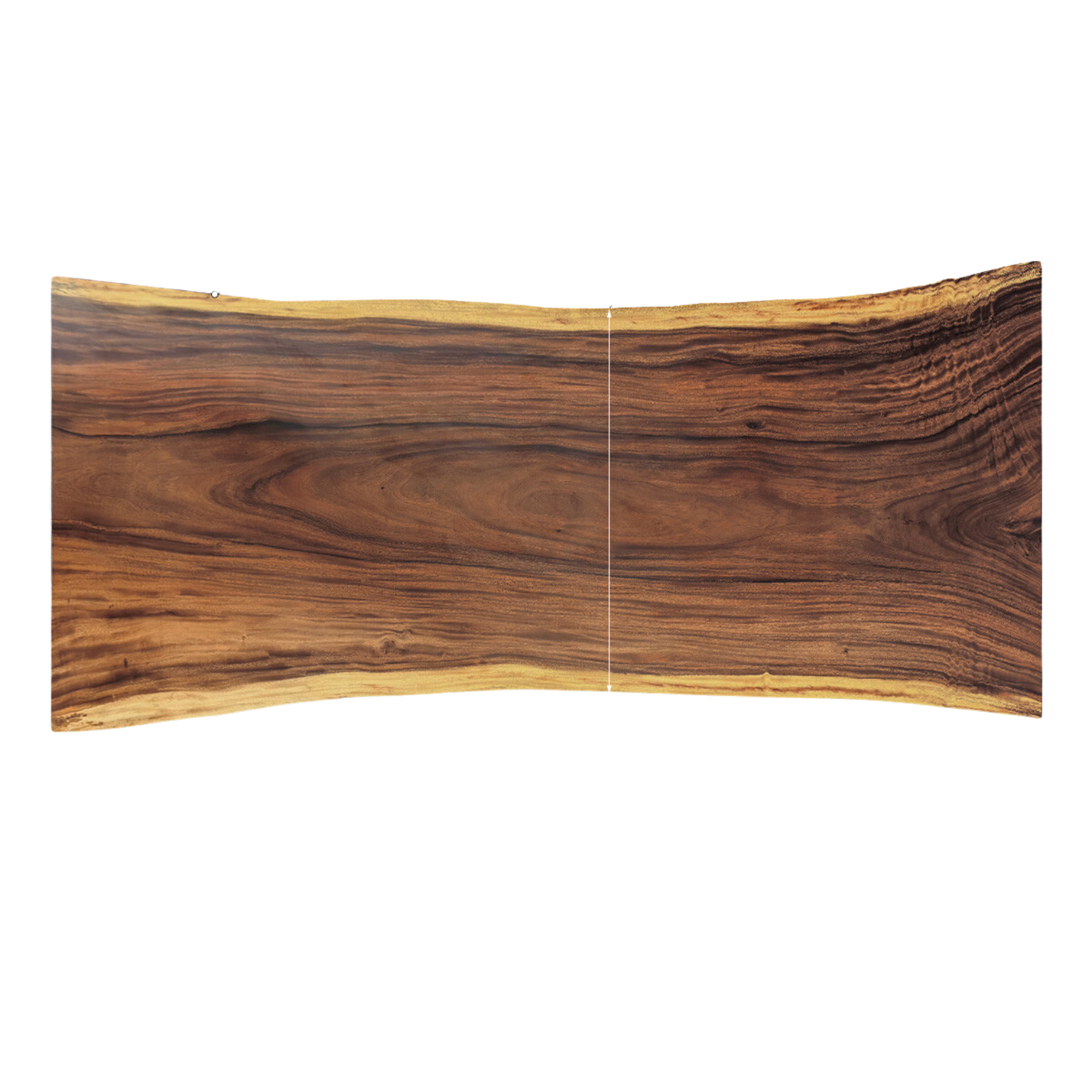 Black Walnut Solid Wood Natural Edge Large Top For Dining Table.