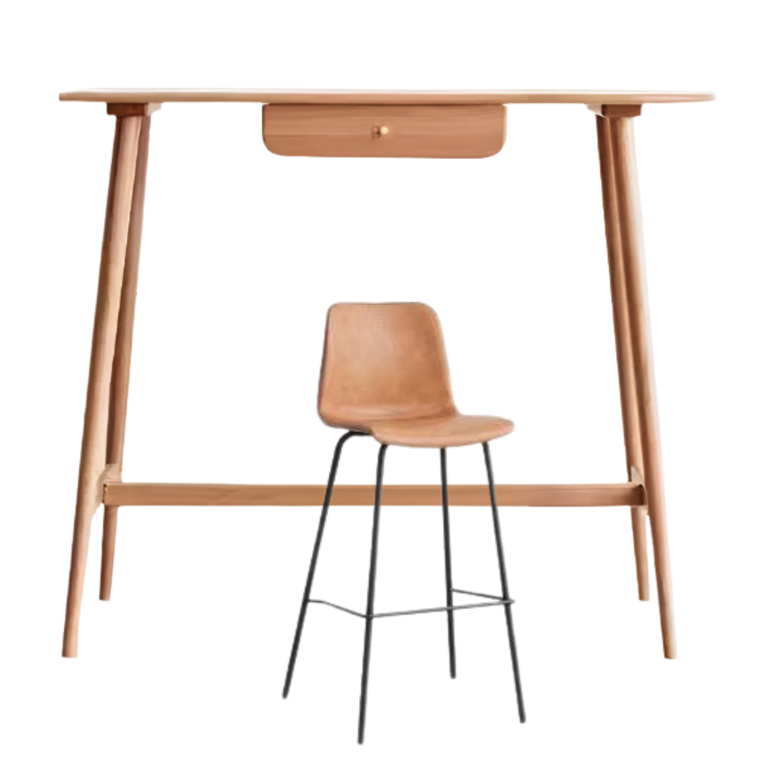 Oak, Cherry Solid Wood Bar Table