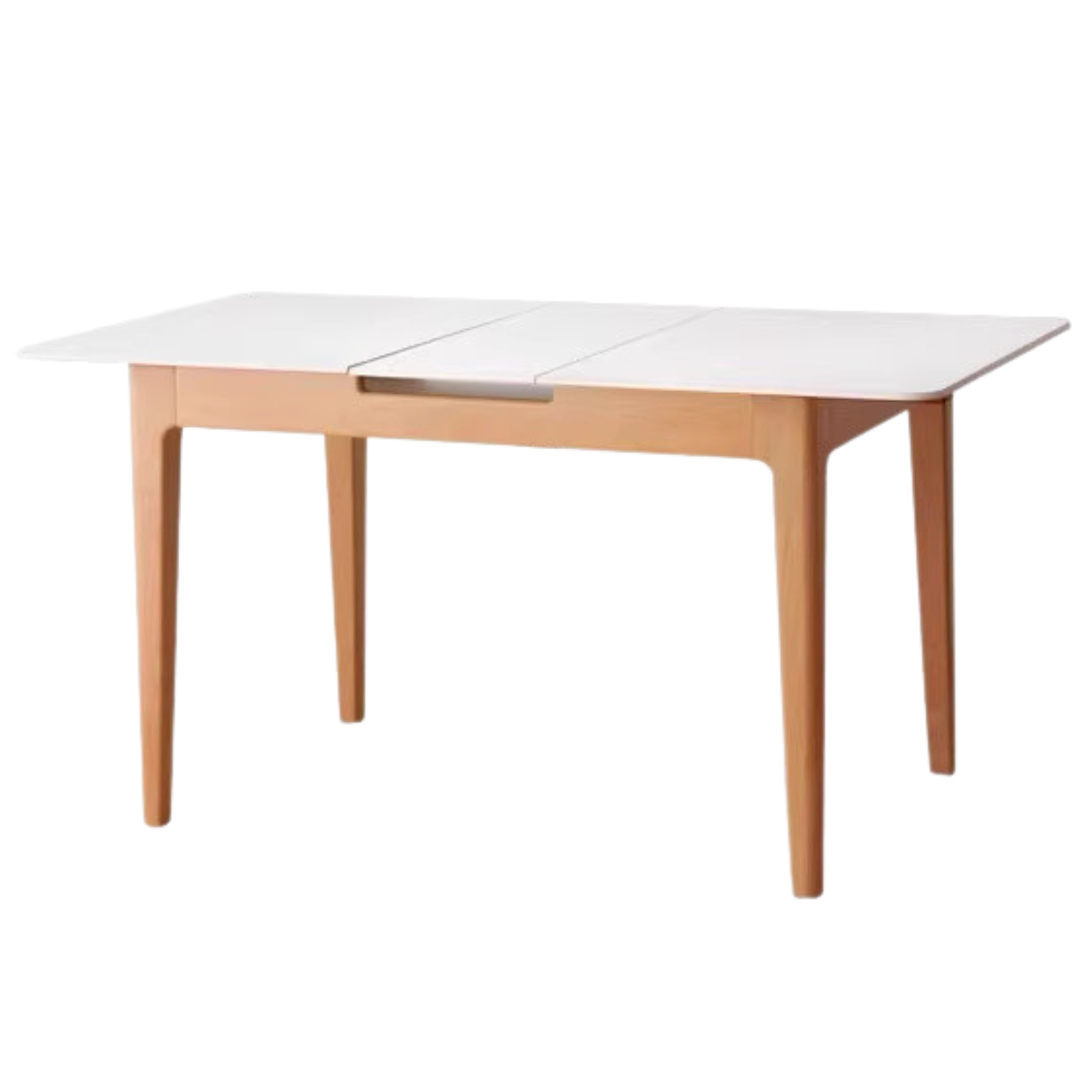 Beech Solid Wood Rock Plate Folding Dining Table