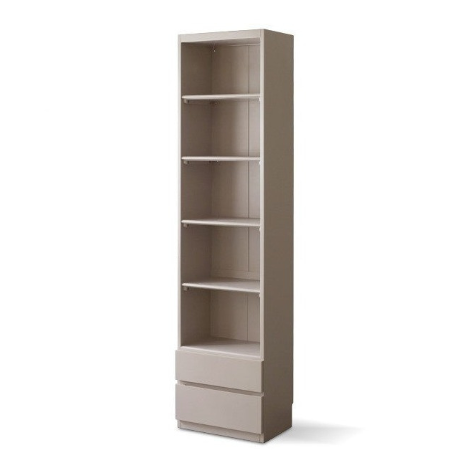 Poplar Solid Wood Combination Bookcase, Glass Door Cabinet