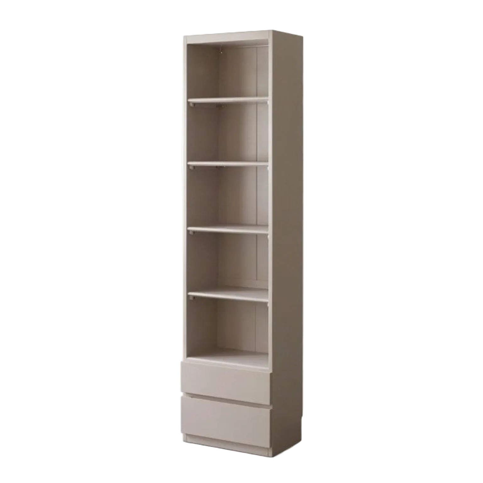 Solid RubberWood Combination Bookcase, Glass Door Cabinet