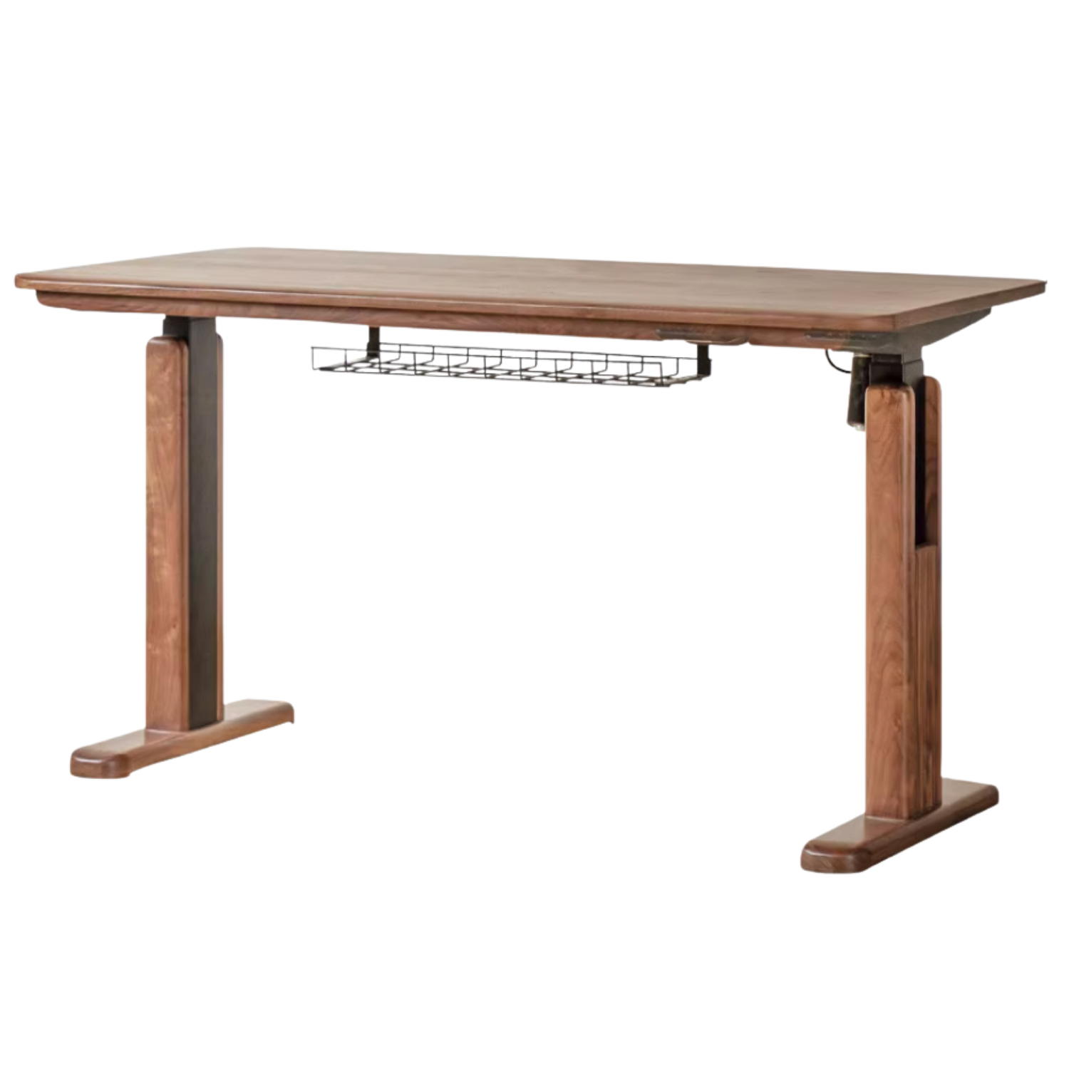 Black Walnut, Oak, Sandalwood, Ash Solid Wood Electric Elevating Desk