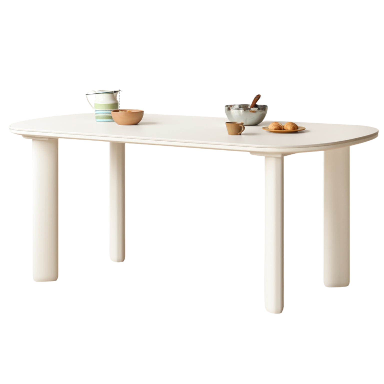 Poplar Solid Wood Rock Plated Oval Dining Table