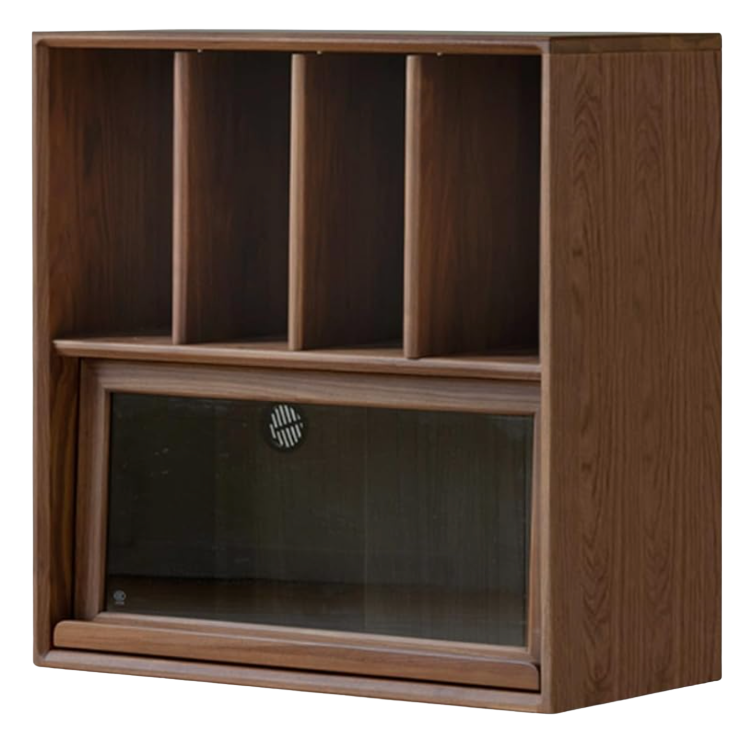 Oak Solid Wood Light Luxury Style Module Bookcase