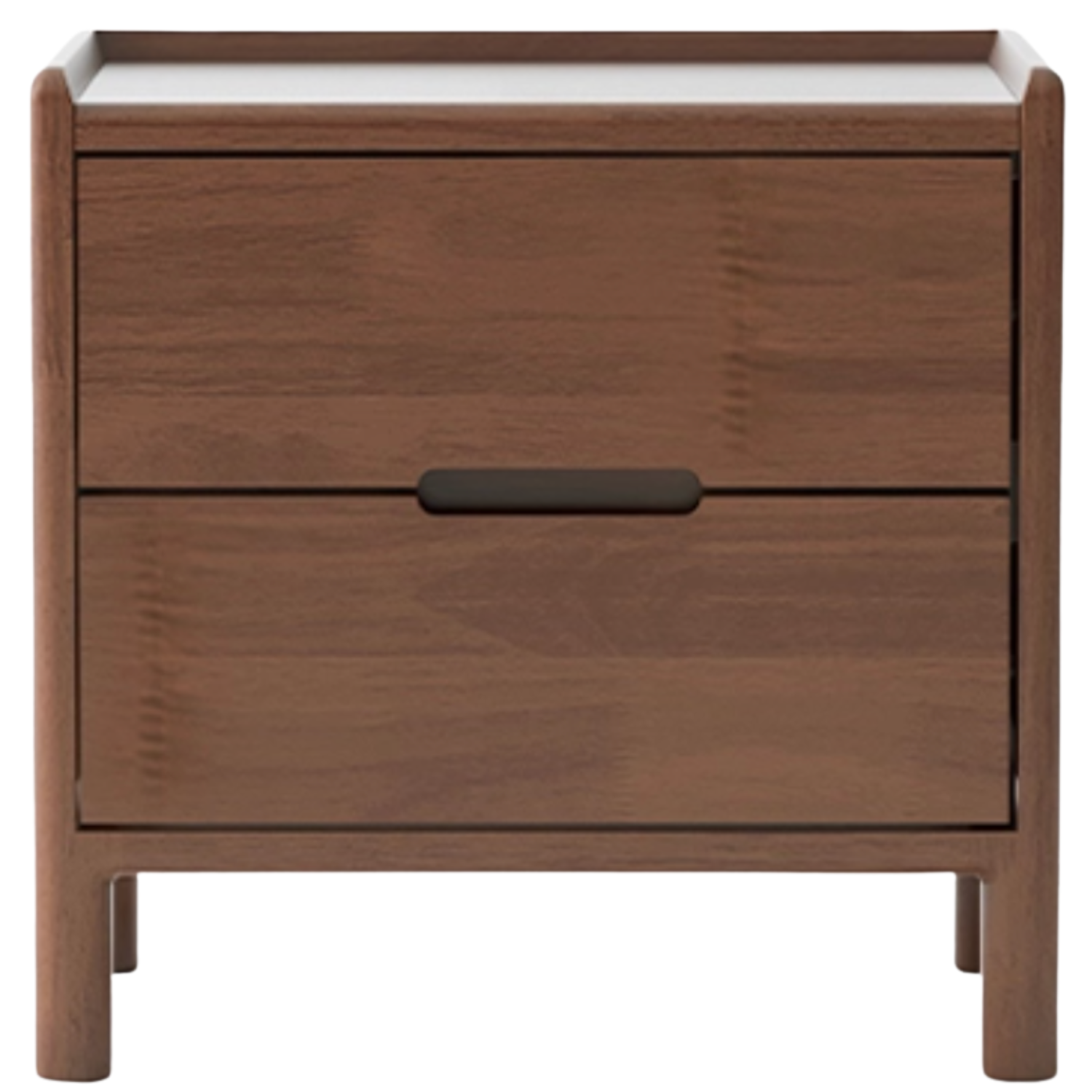 Oak Solid Wood, Solid Rubberwood Nordic Style Nightstand