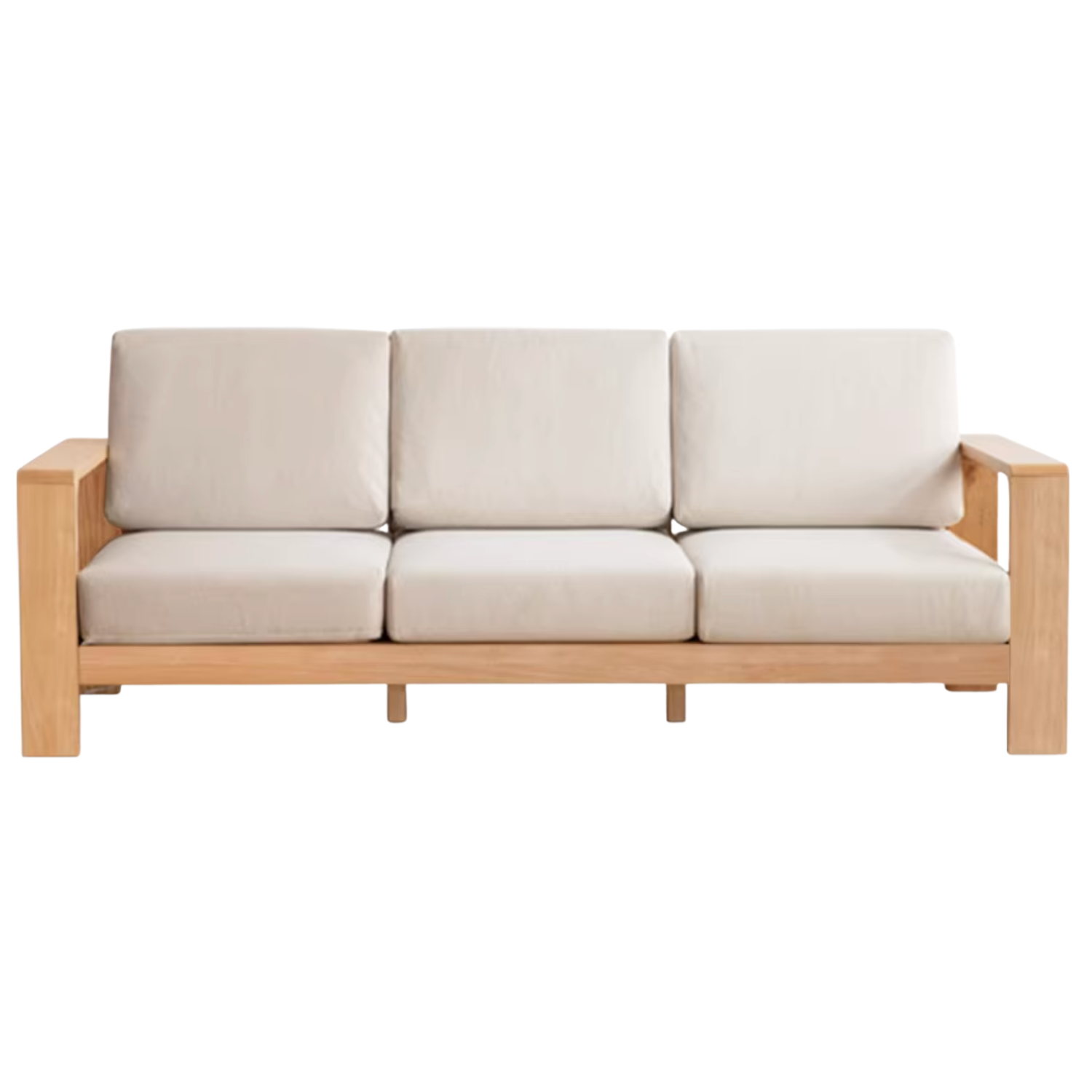 Oak, Poplar, Rubberwood, Beech Solid Wood Modern Fabric Sofa.